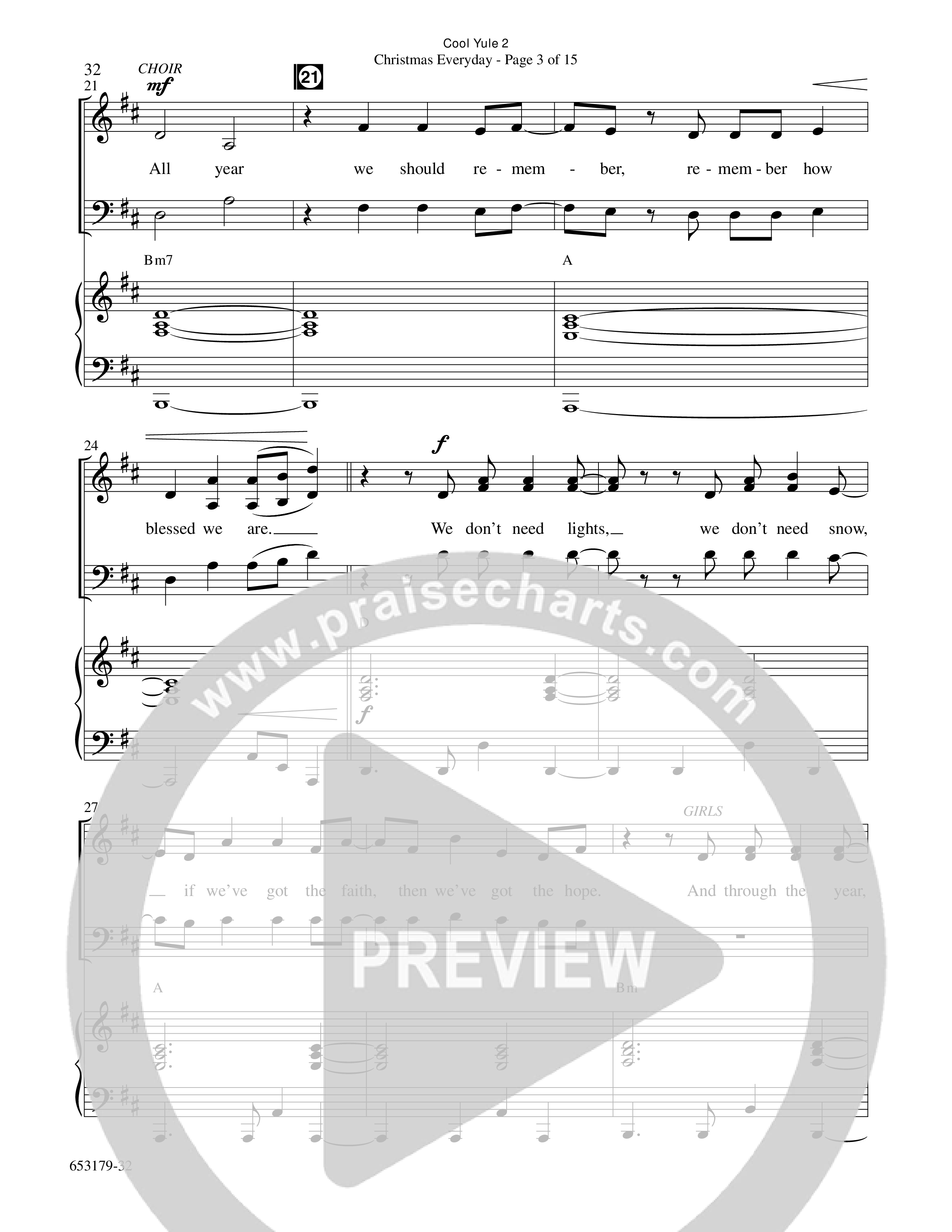 Cool Yule 2 (6 Song Choral Collection) Song 3 (Piano SATB) (Word Music Choral / Arr. Daniel Semsen)