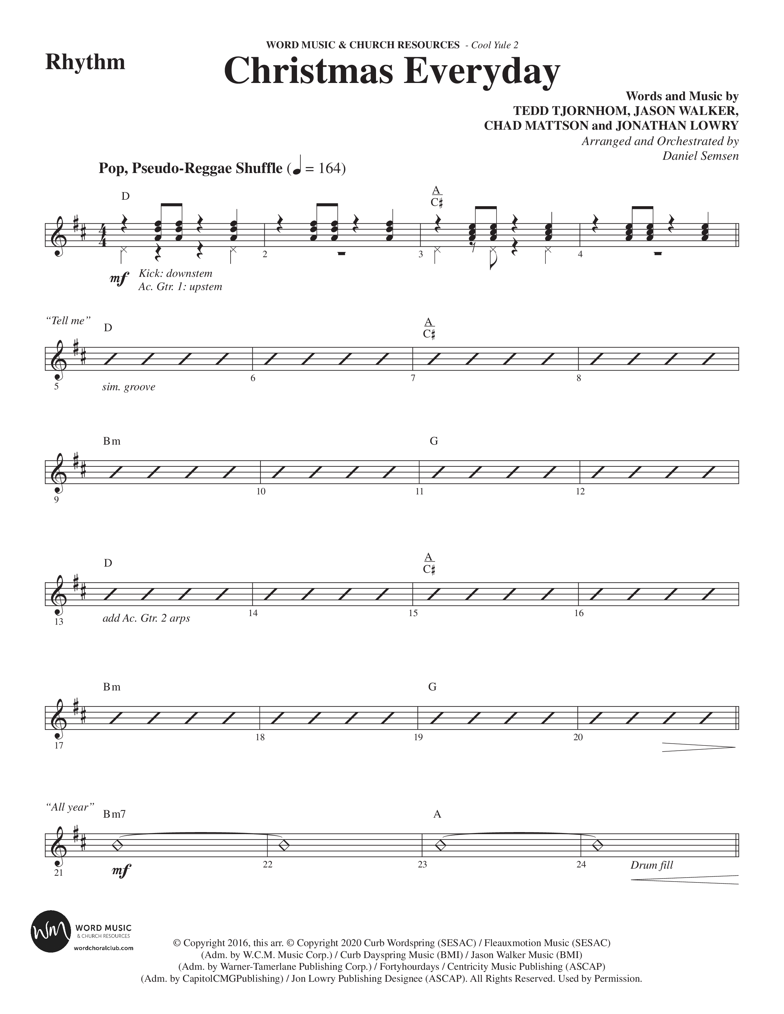Cool Yule 2 (6 Song Choral Collection) Song 3 (Rhythm) (Word Music Choral / Arr. Daniel Semsen)