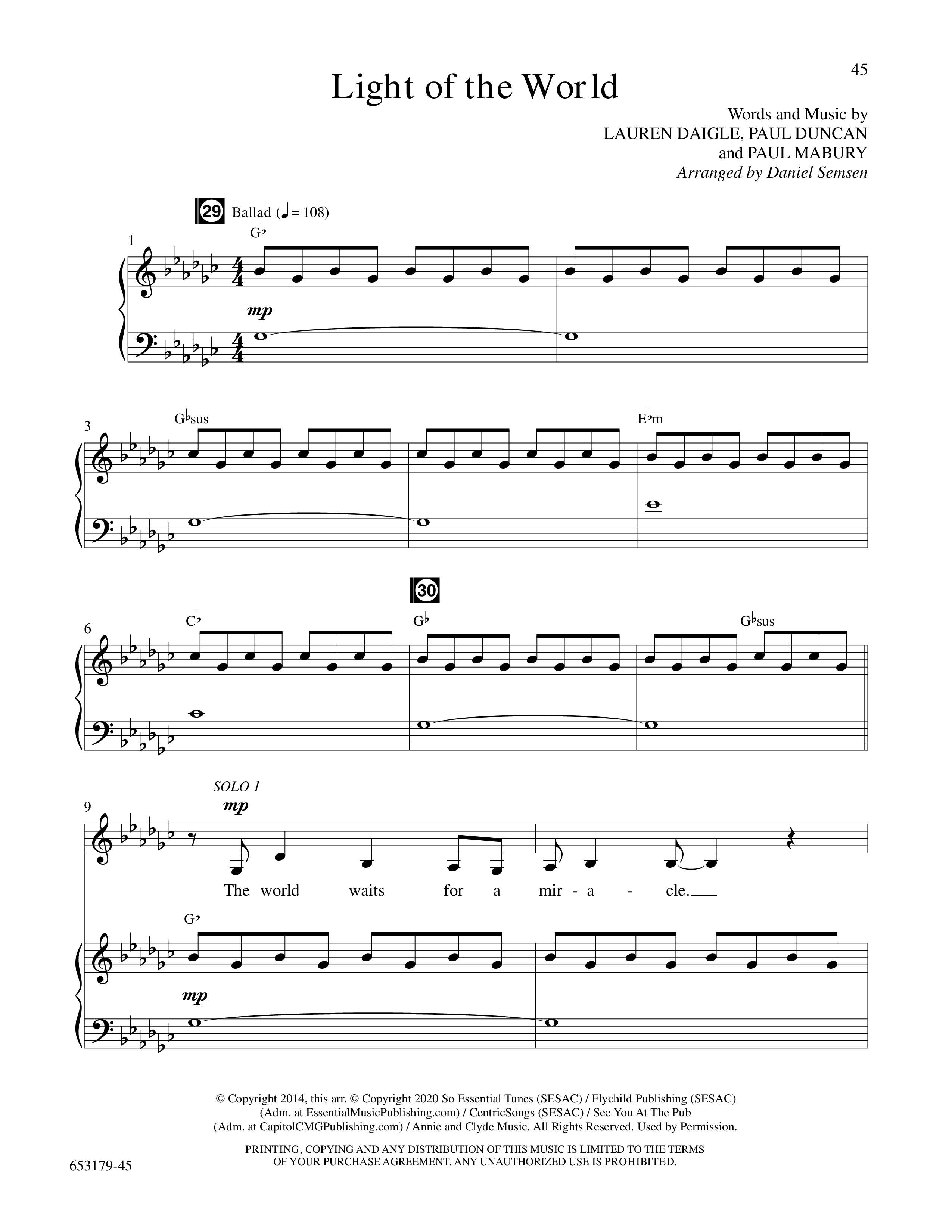 Cool Yule 2 (6 Song Choral Collection) Song 4 (Piano SATB) (Word Music Choral / Arr. Daniel Semsen)