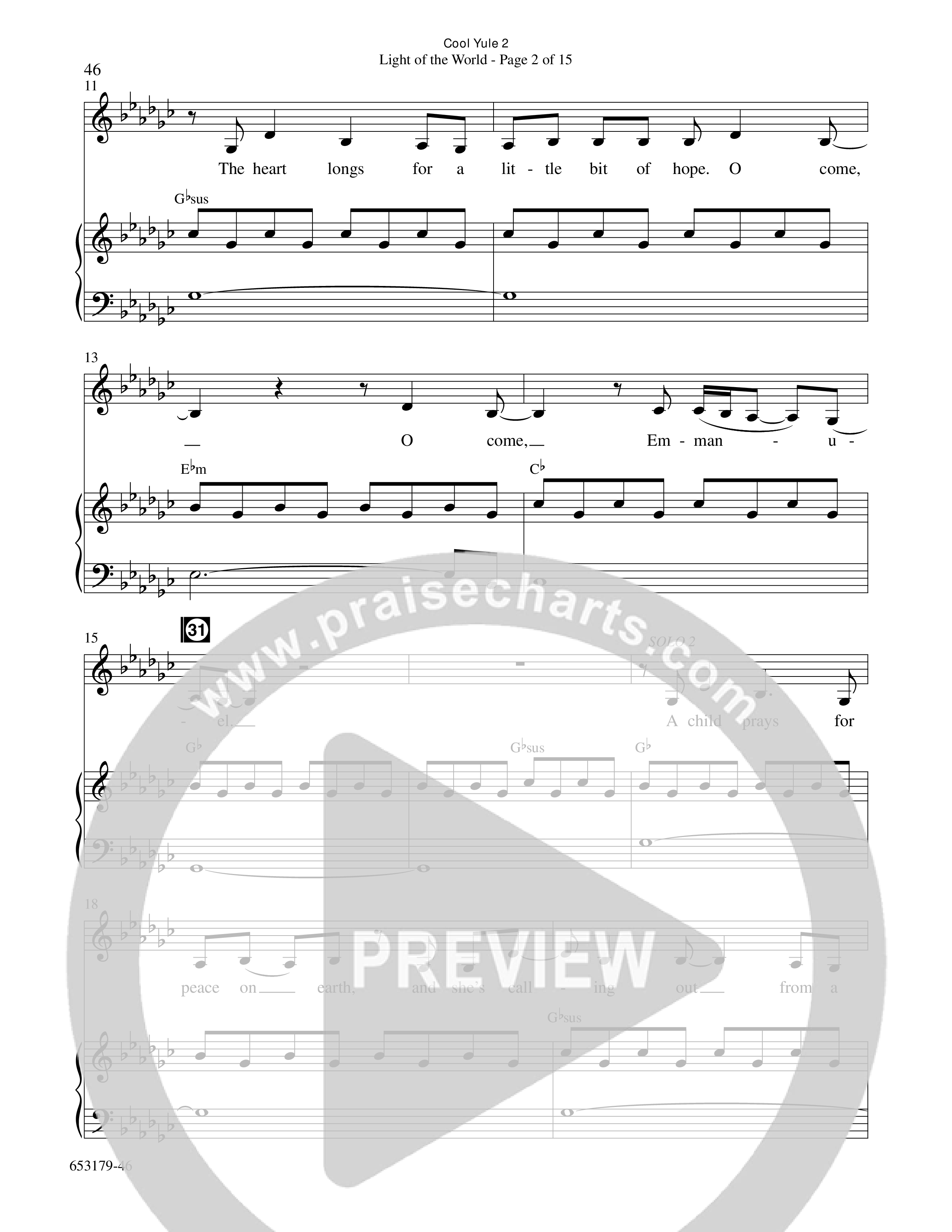 Cool Yule 2 (6 Song Choral Collection) Song 4 (Piano SATB) (Word Music Choral / Arr. Daniel Semsen)