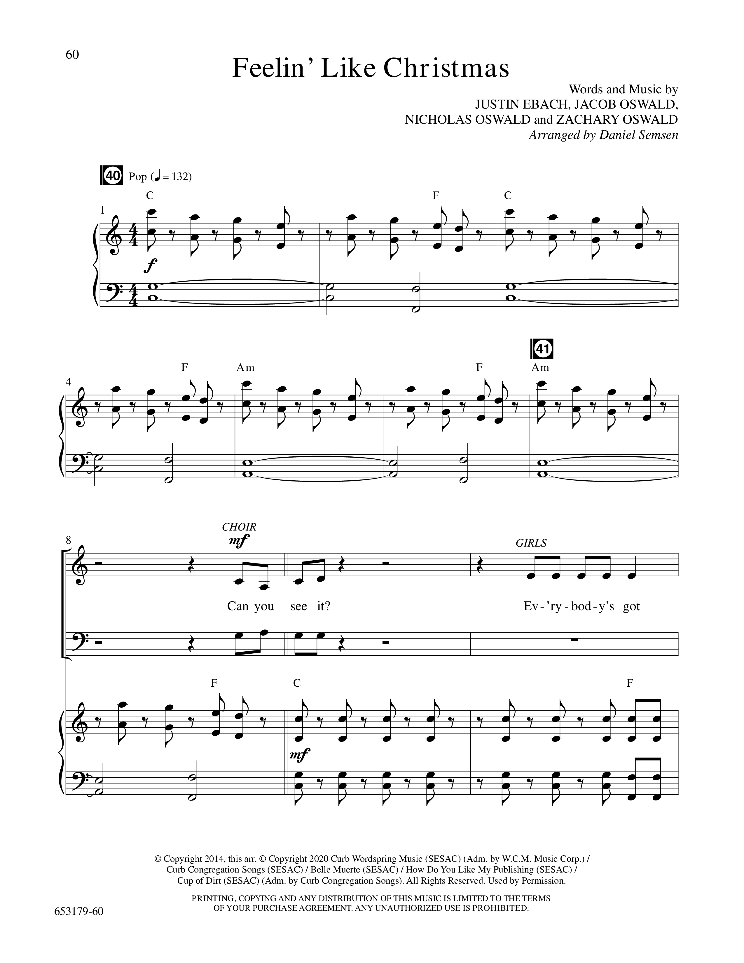 Cool Yule 2 (6 Song Choral Collection) Song 5 (Piano SATB) (Word Music Choral / Arr. Daniel Semsen)