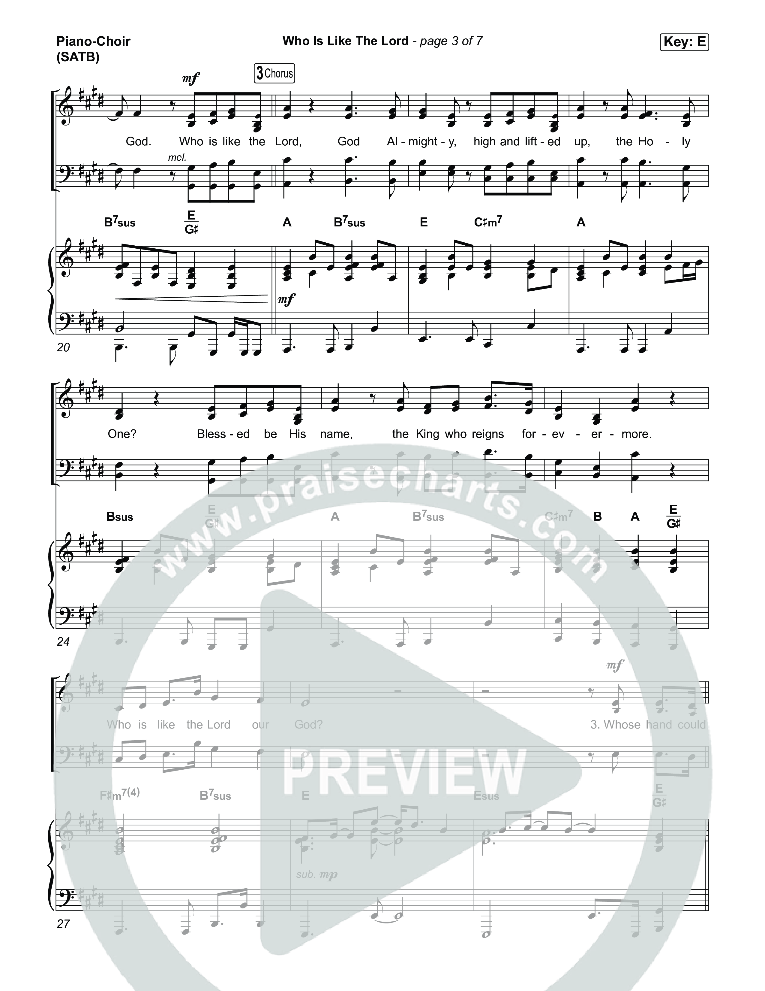 Who Is Like The Lord Piano/Vocal (SATB) (Matt Boswell / Sing!)