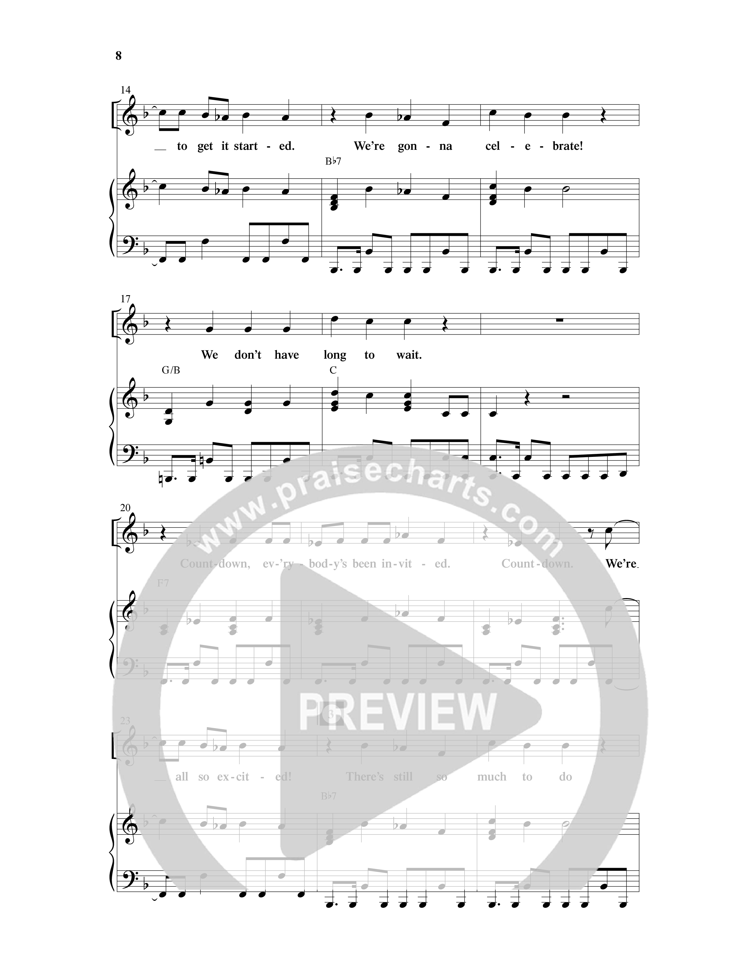 Counting Down To Christmas (6 Song Choral Collection) Song 2 (Piano SATB) (WordKidz)