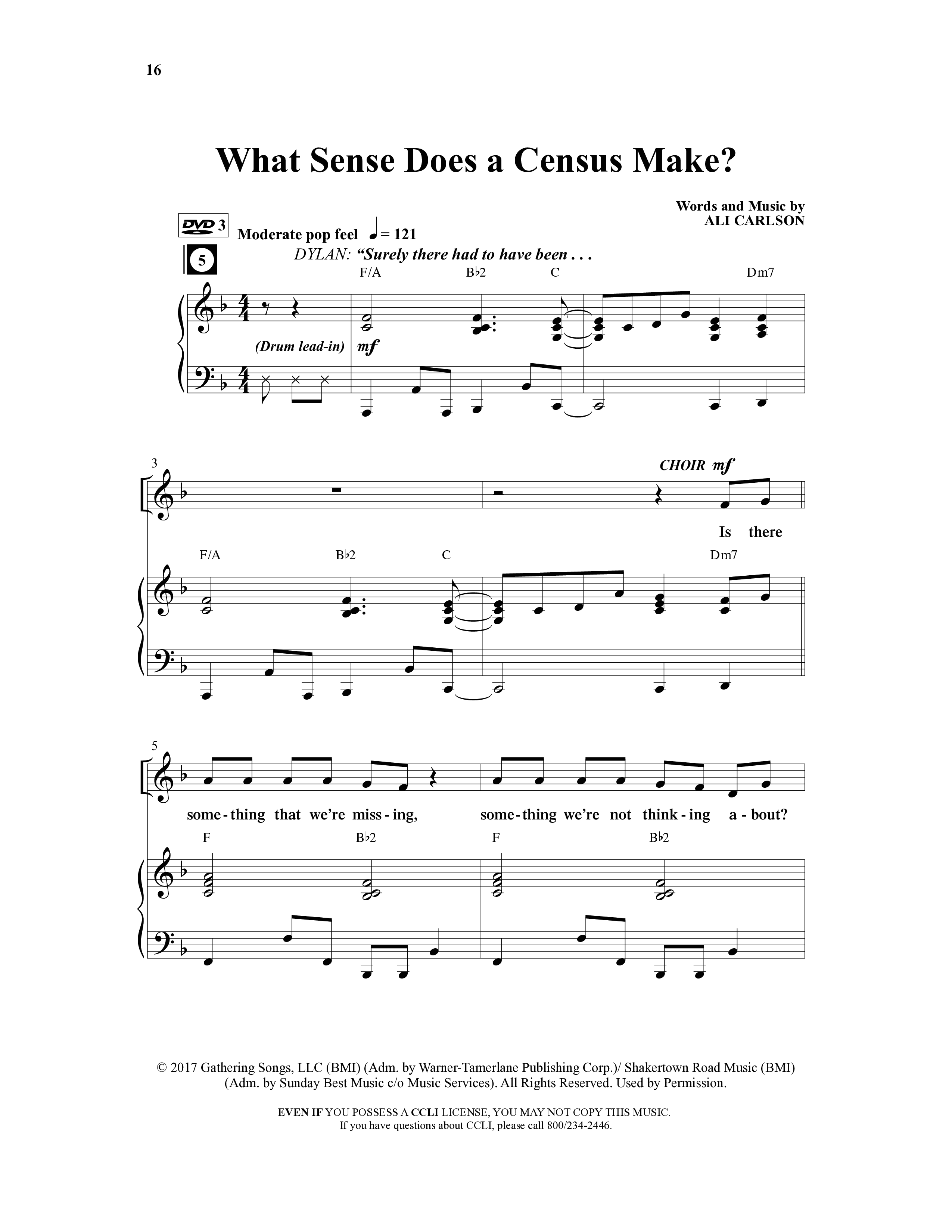 Counting Down To Christmas (6 Song Choral Collection) Song 3 (Piano SATB) (WordKidz)