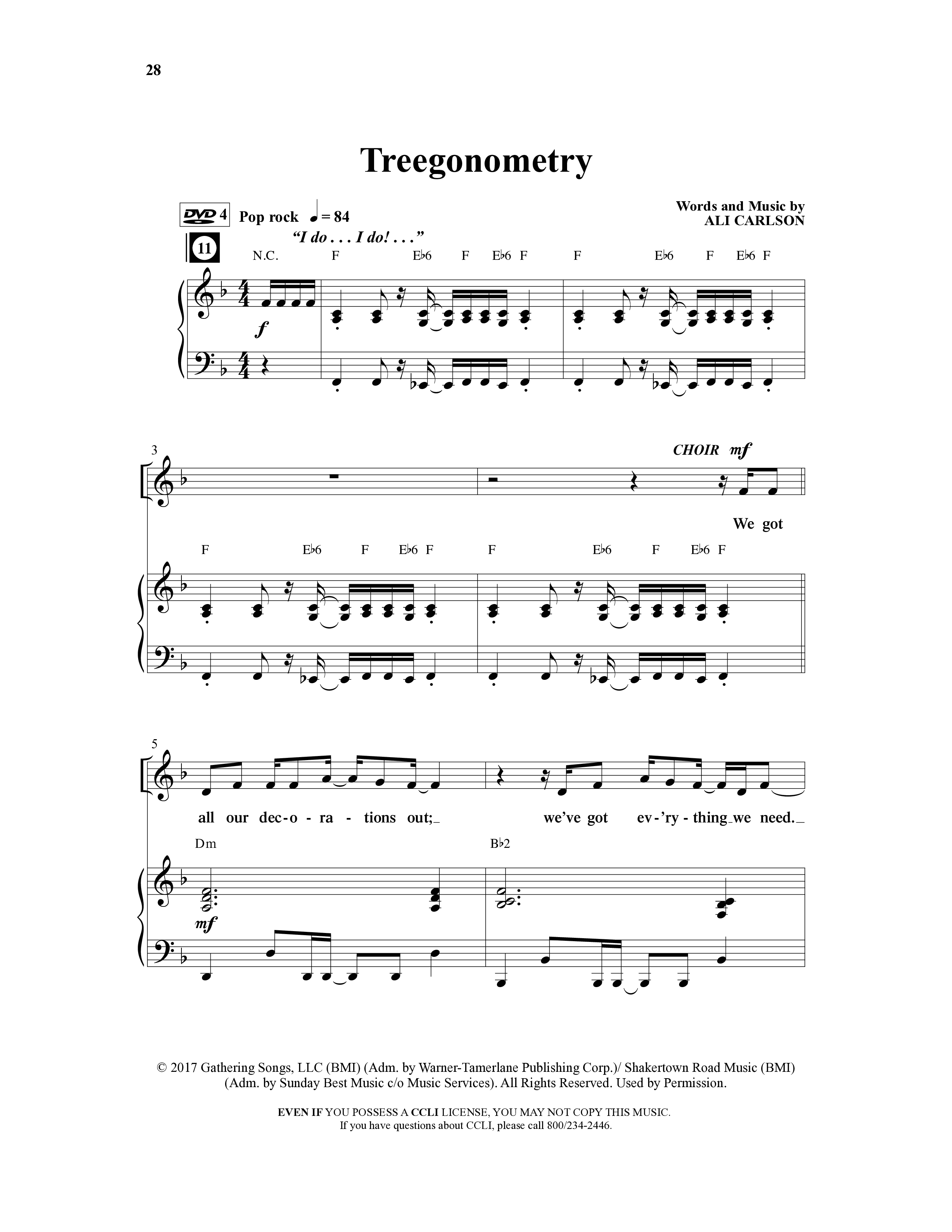 Counting Down To Christmas (6 Song Choral Collection) Song 4 (Piano SATB) (WordKidz)