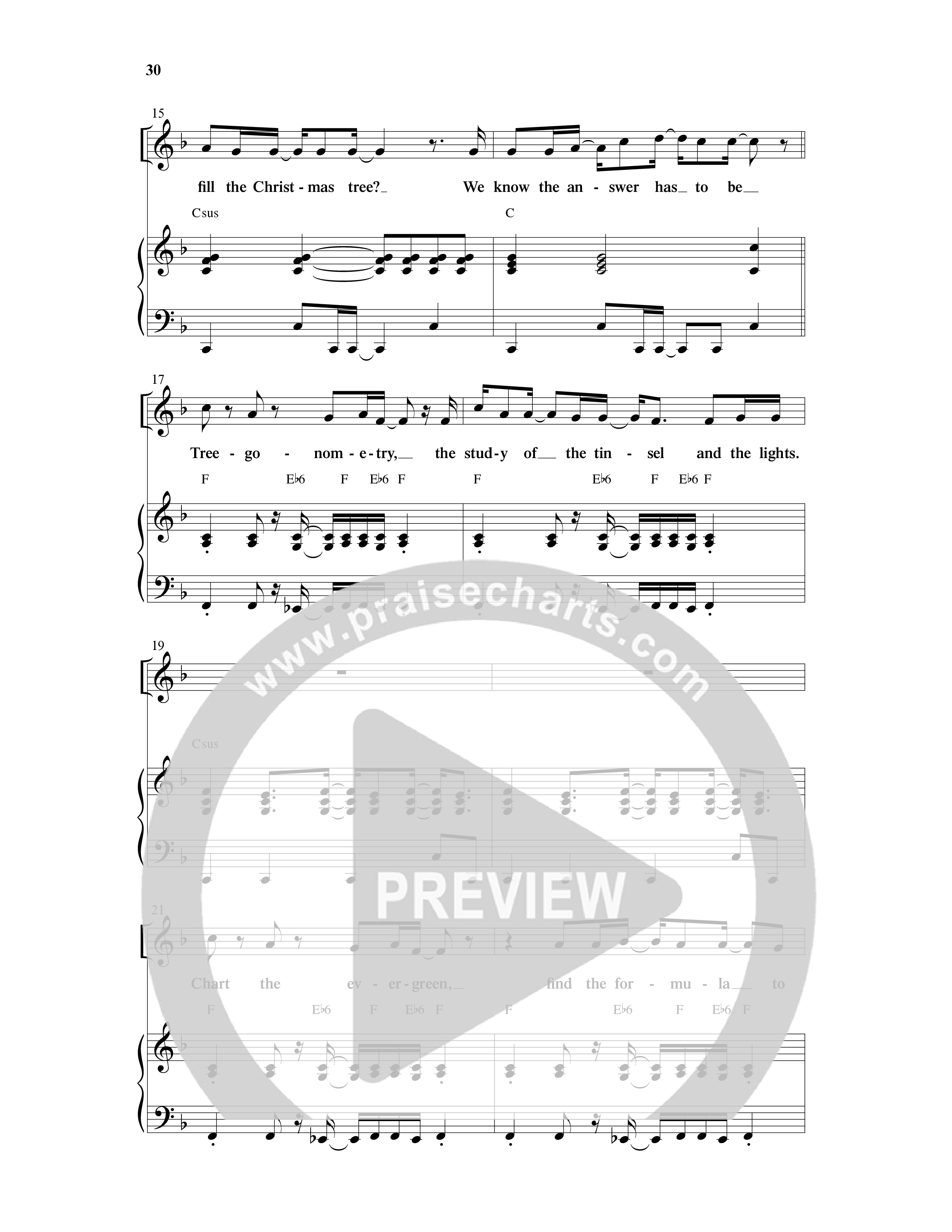 Counting Down To Christmas (6 Song Choral Collection) Song 4 (Piano SATB) (WordKidz)