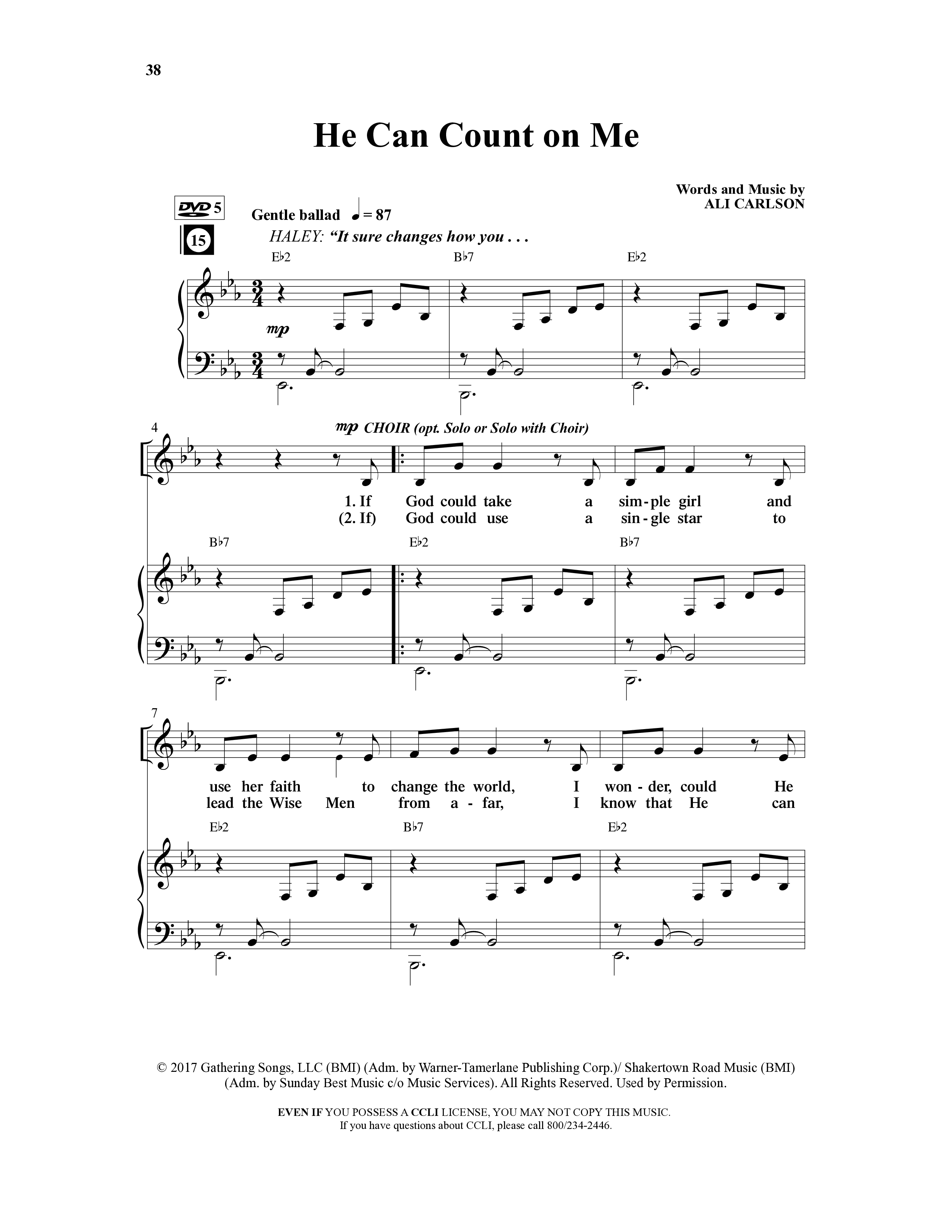 Counting Down To Christmas (6 Song Choral Collection) Song 5 (Piano SATB) (WordKidz)