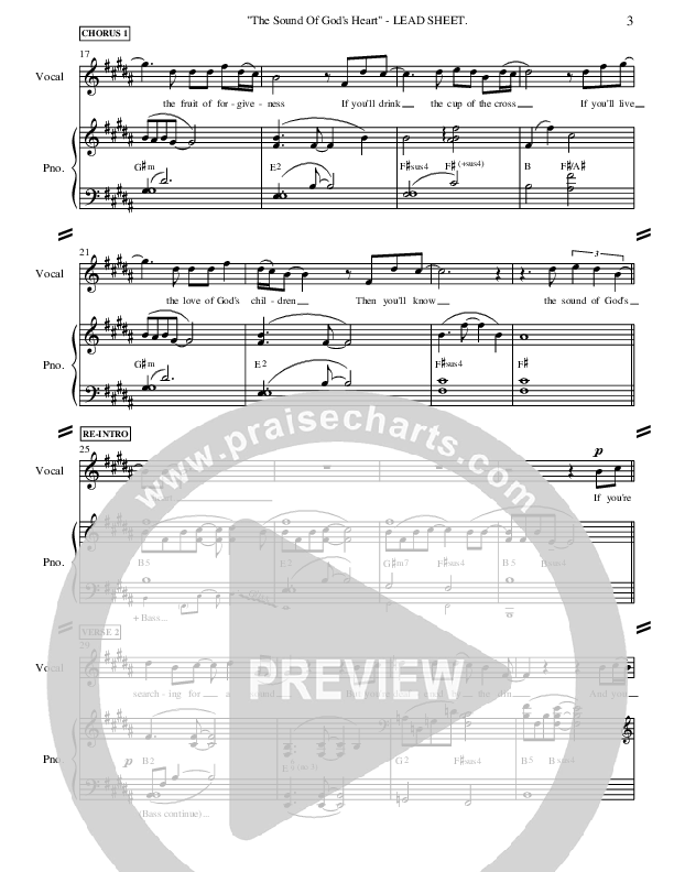 The Sound Of God's Heart Lead & Piano ()