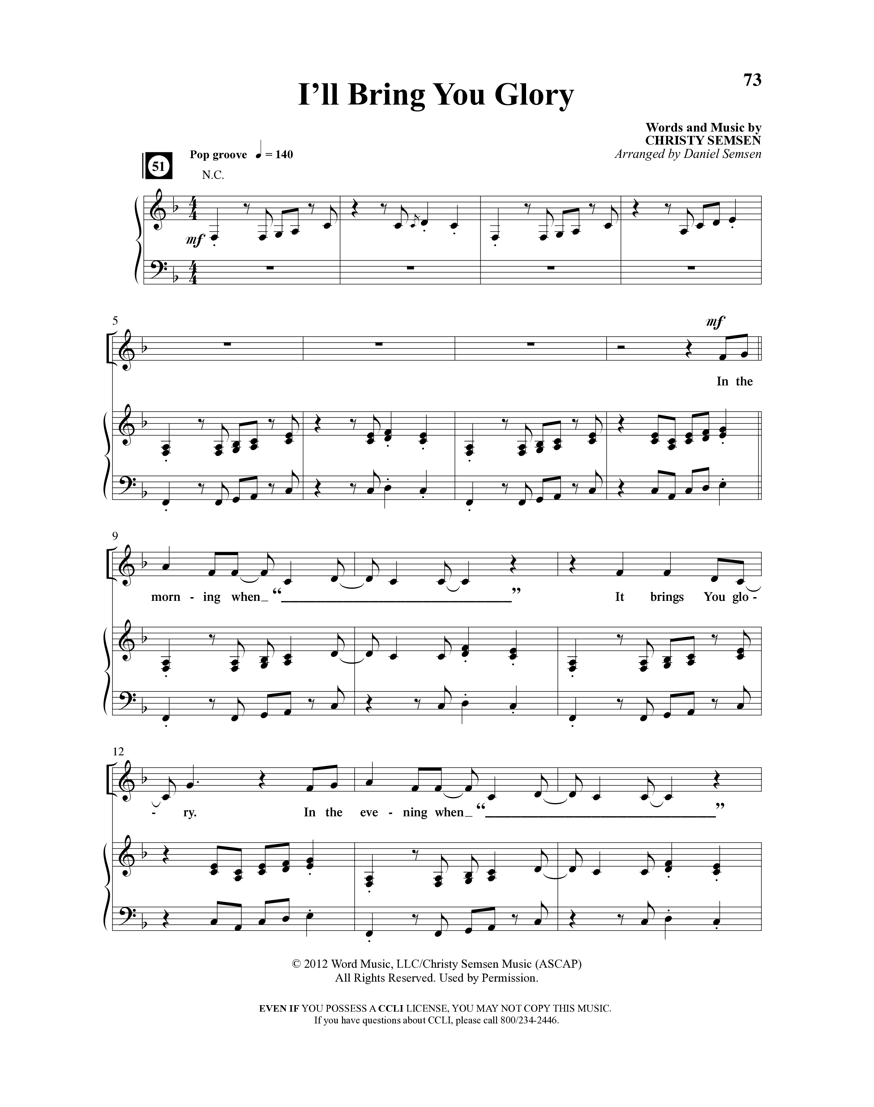 Creation Sensation (10 Song Choral Collection) Song 10 (Piano SATB) (Word Music Choral)