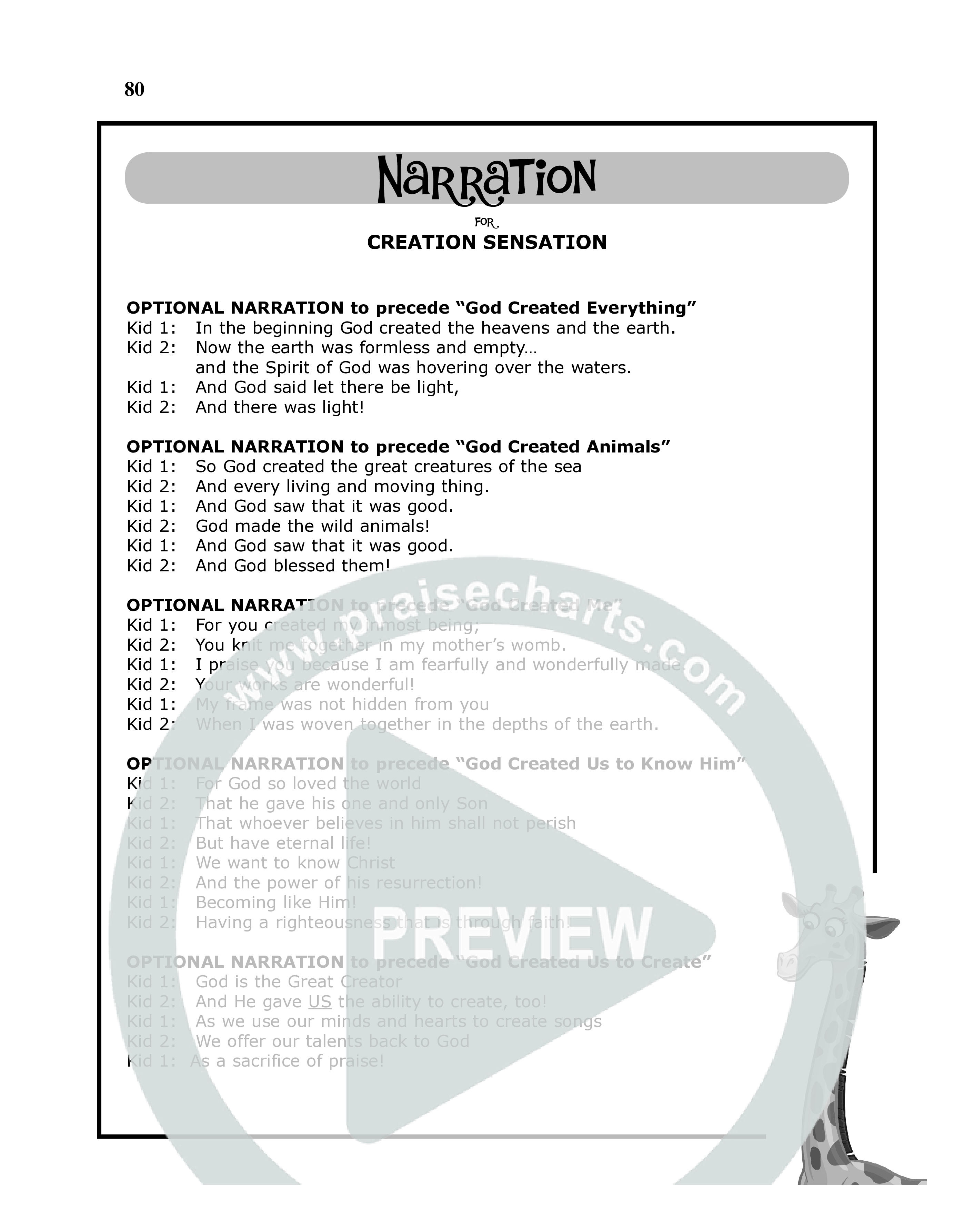 Creation Sensation (10 Song Choral Collection) Song 11 (Piano SATB) (Word Music Choral)
