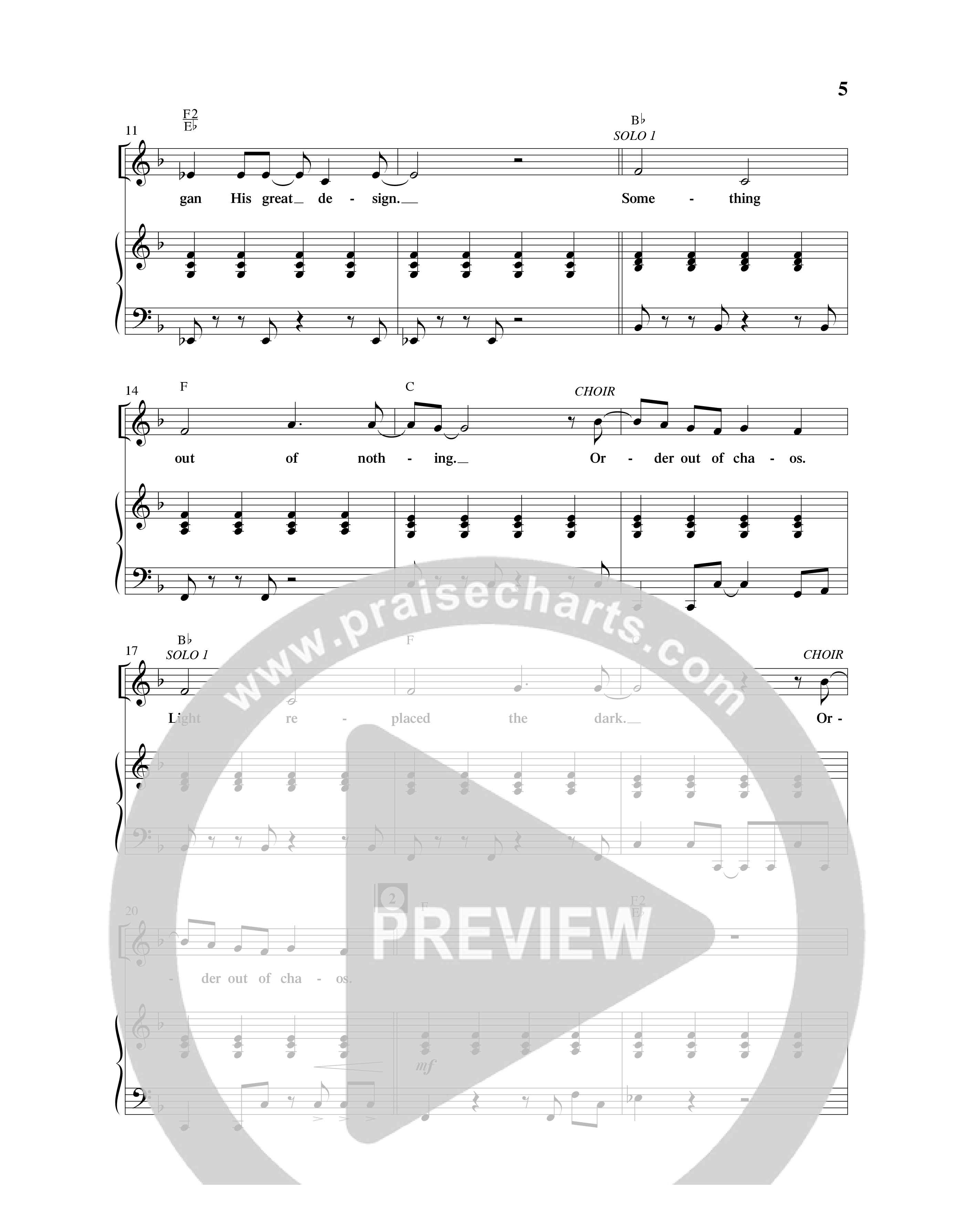 Creation Sensation (10 Song Choral Collection) Song 1 (Piano SATB) (Word Music Choral)