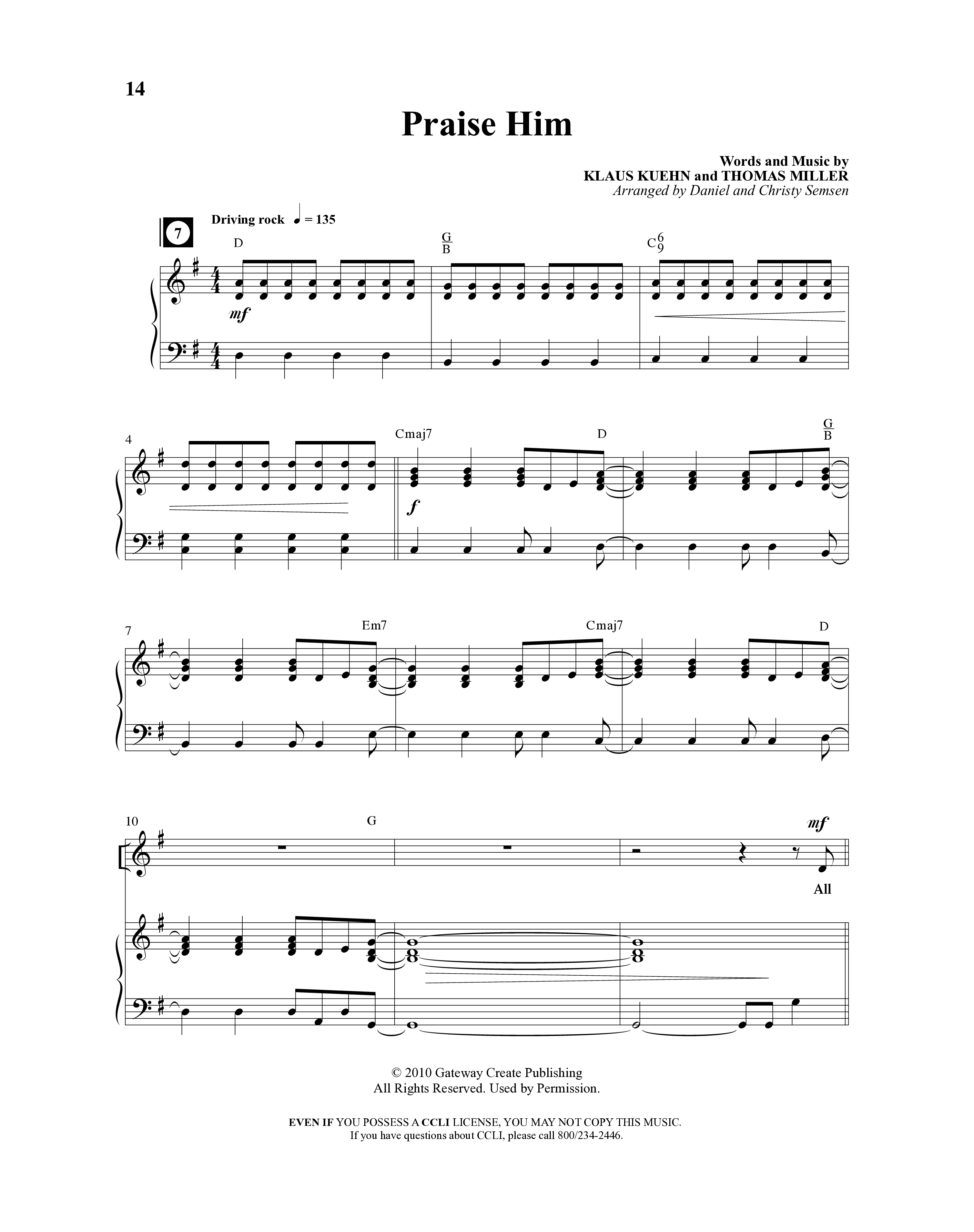 Creation Sensation (10 Song Choral Collection) Song 2 (Piano SATB) (Word Music Choral)