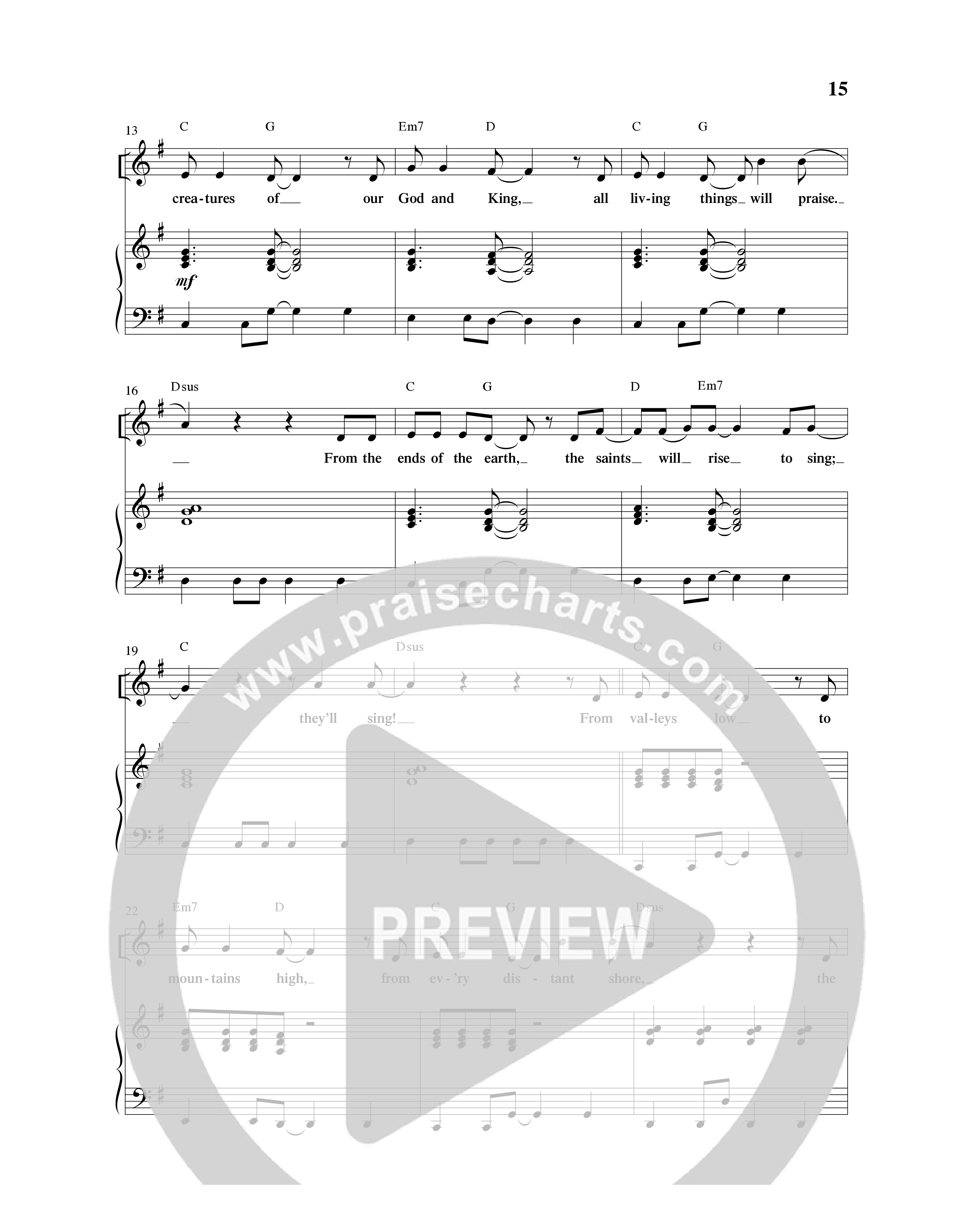 Creation Sensation (10 Song Choral Collection) Song 2 (Piano SATB) (Word Music Choral)