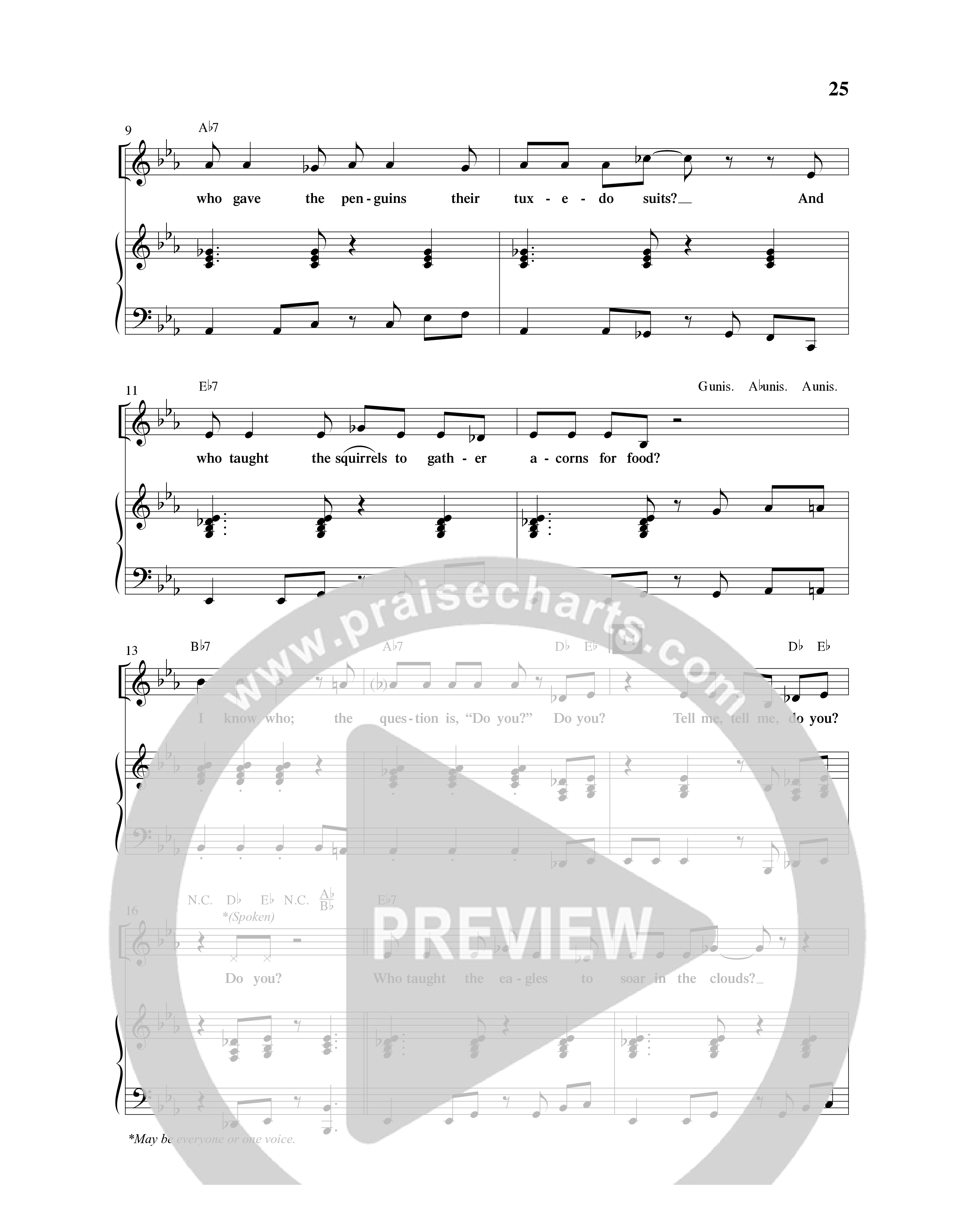 Creation Sensation (10 Song Choral Collection) Song 3 (Piano SATB) (Word Music Choral)