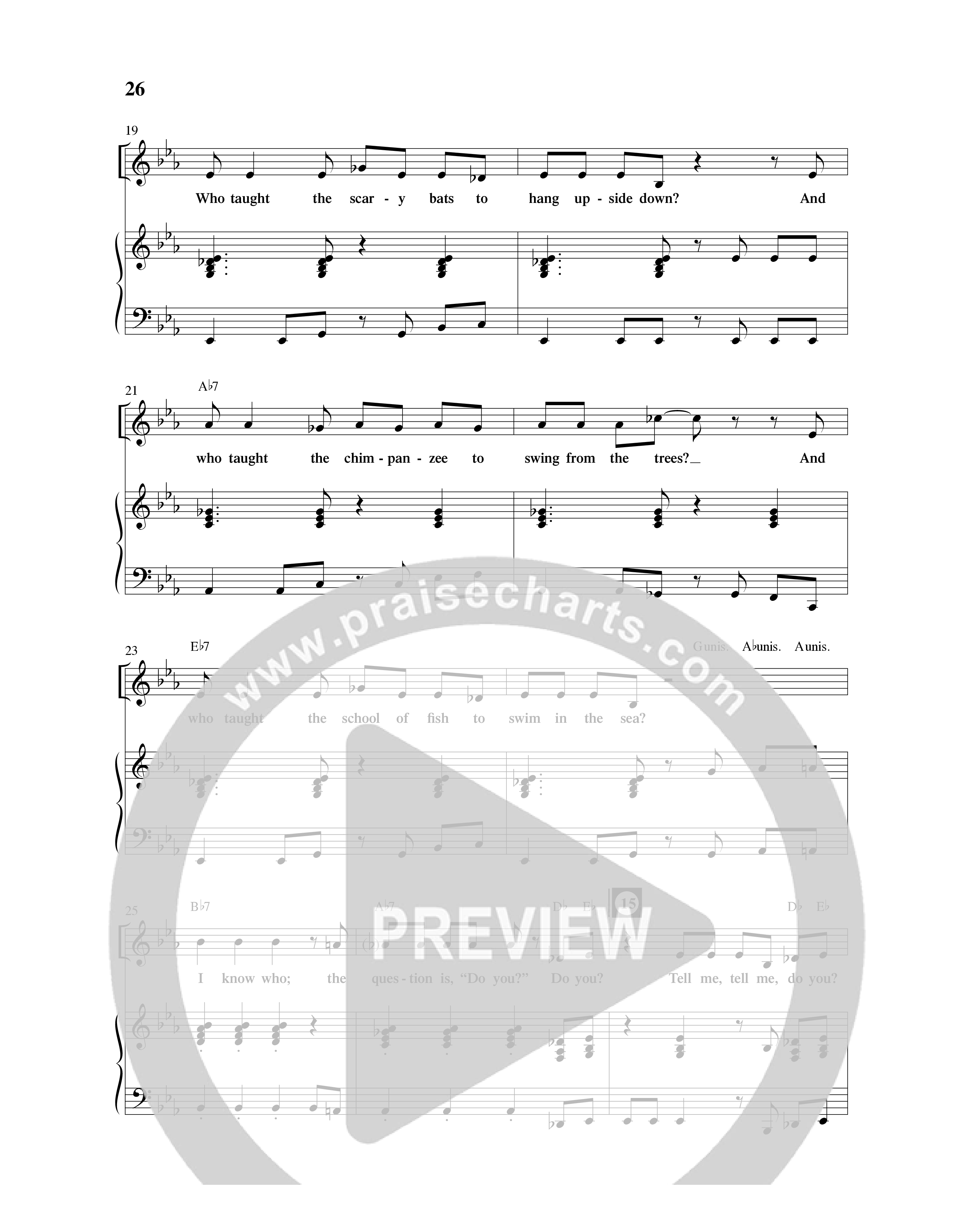 Creation Sensation (10 Song Choral Collection) Song 3 (Piano SATB) (Word Music Choral)