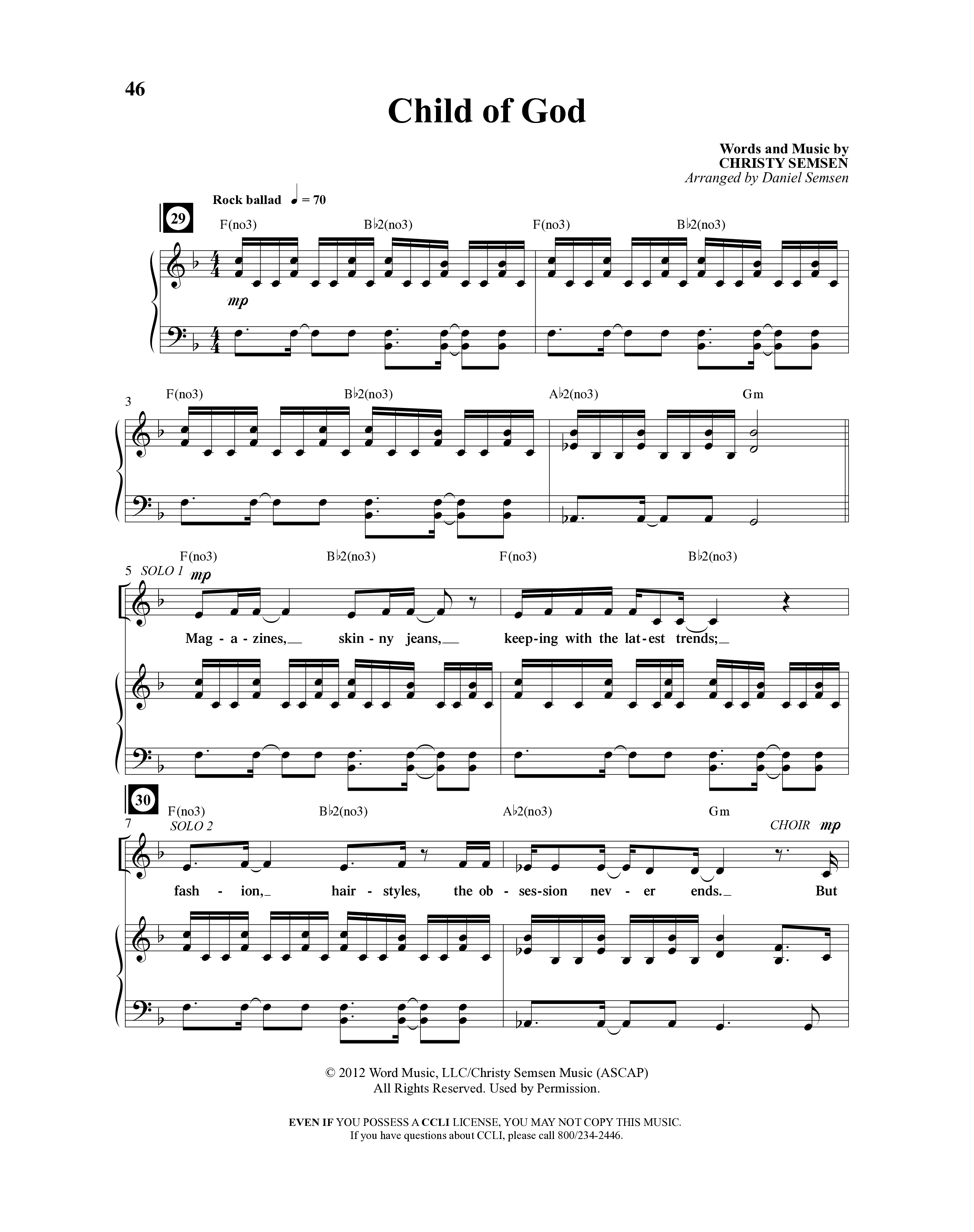 Creation Sensation (10 Song Choral Collection) Song 6 (Piano SATB) (Word Music Choral)