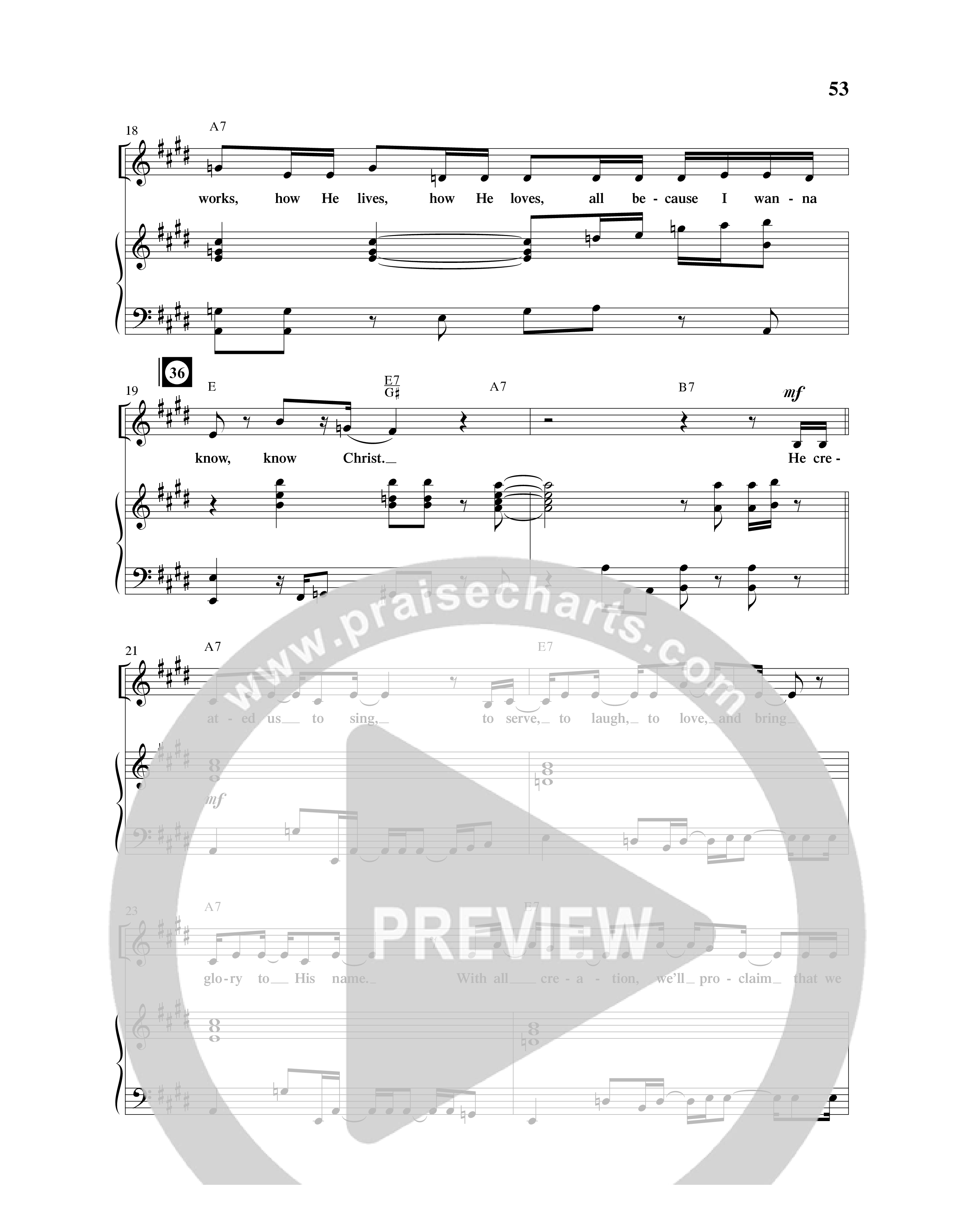 Creation Sensation (10 Song Choral Collection) Song 7 (Piano SATB) (Word Music Choral)