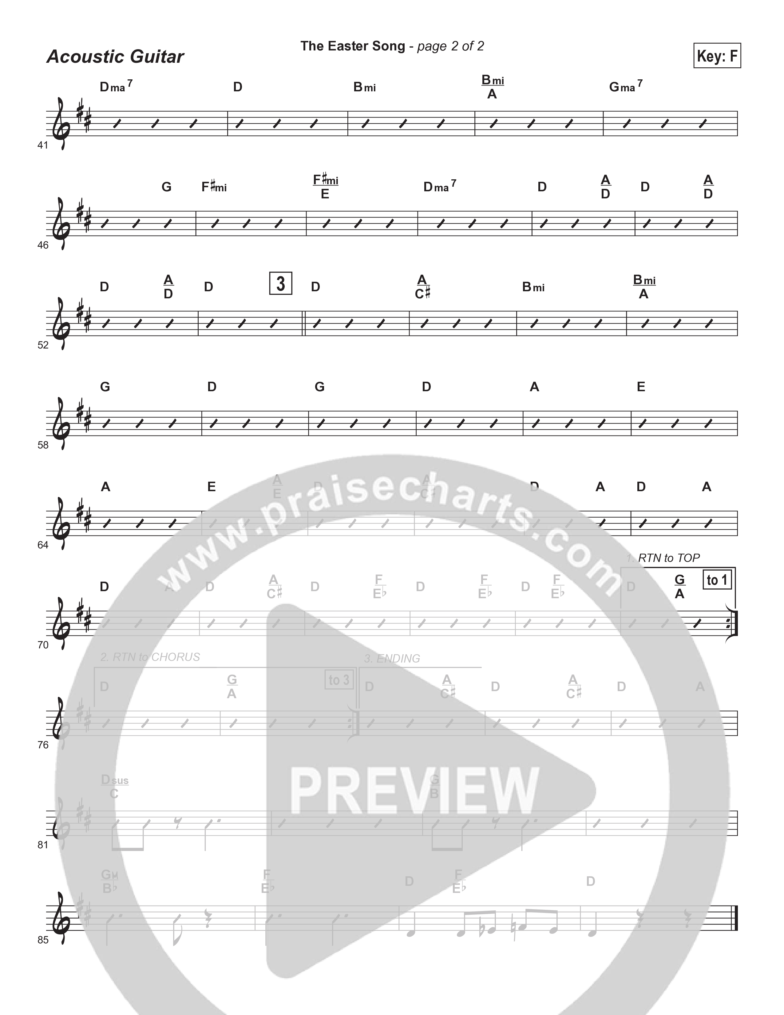 Easter Song (Instrumental) Acoustic Guitar (Brad Henderson)
