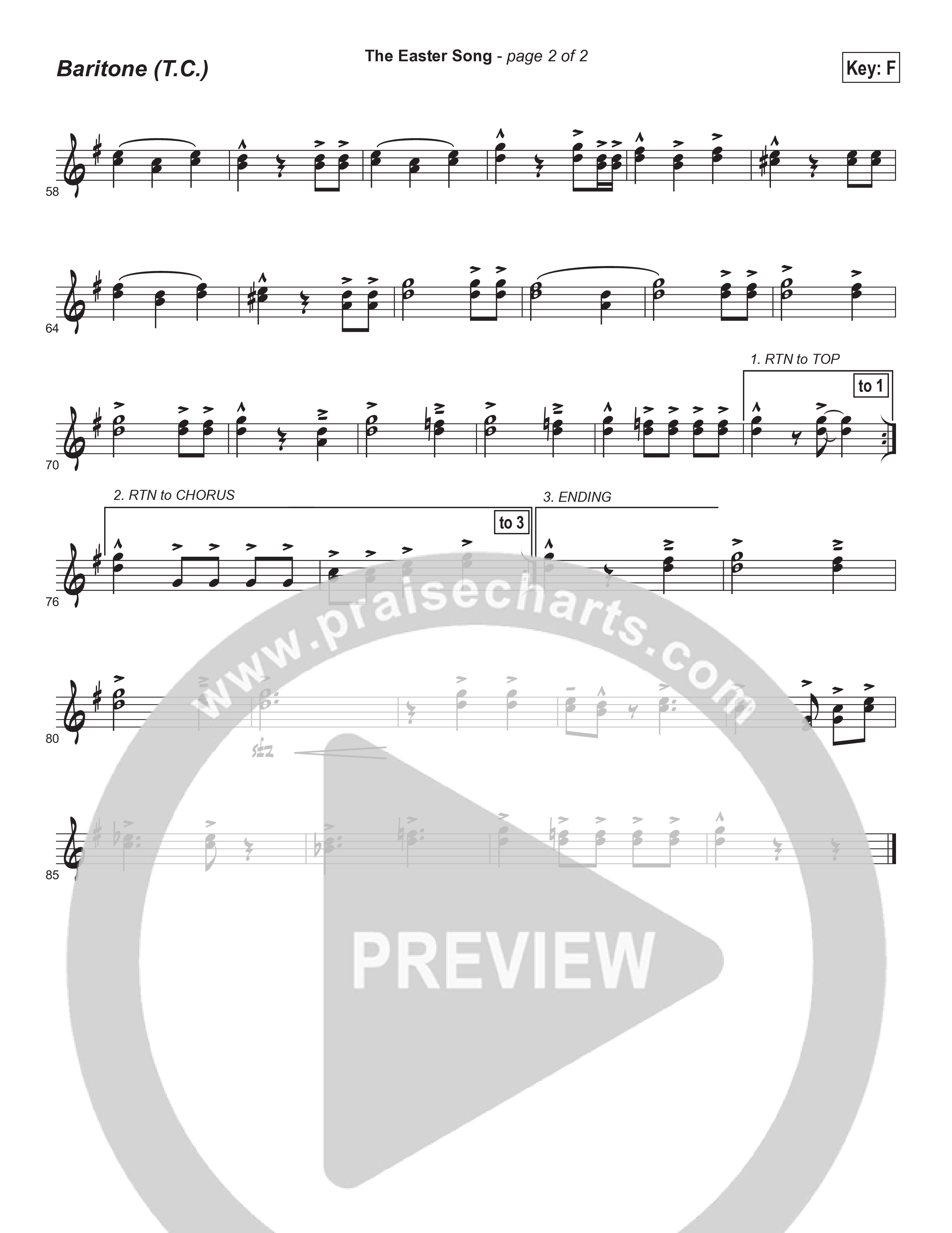 Easter Song (Instrumental) Baritone TC (Brad Henderson)