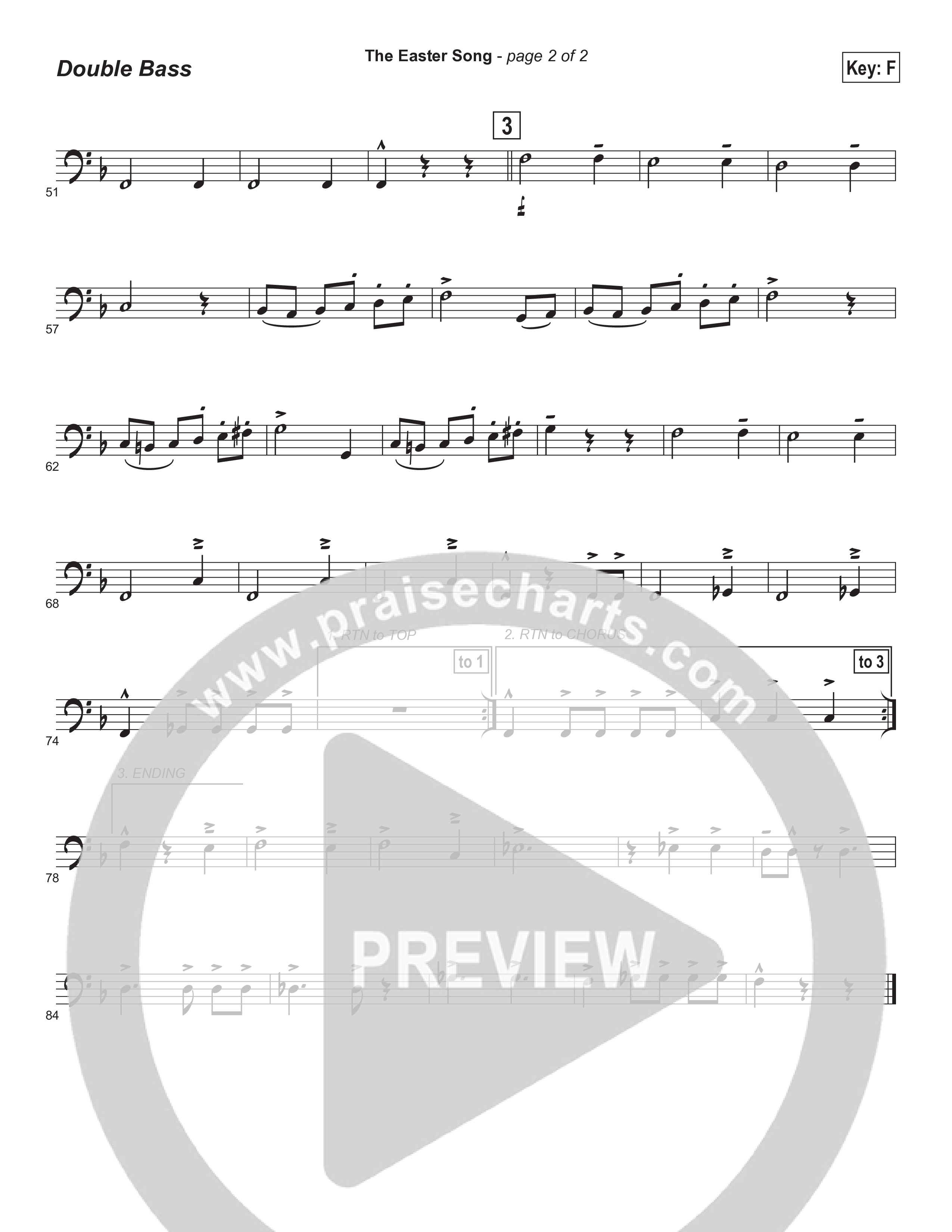Easter Song (Instrumental) Double Bass (Brad Henderson)