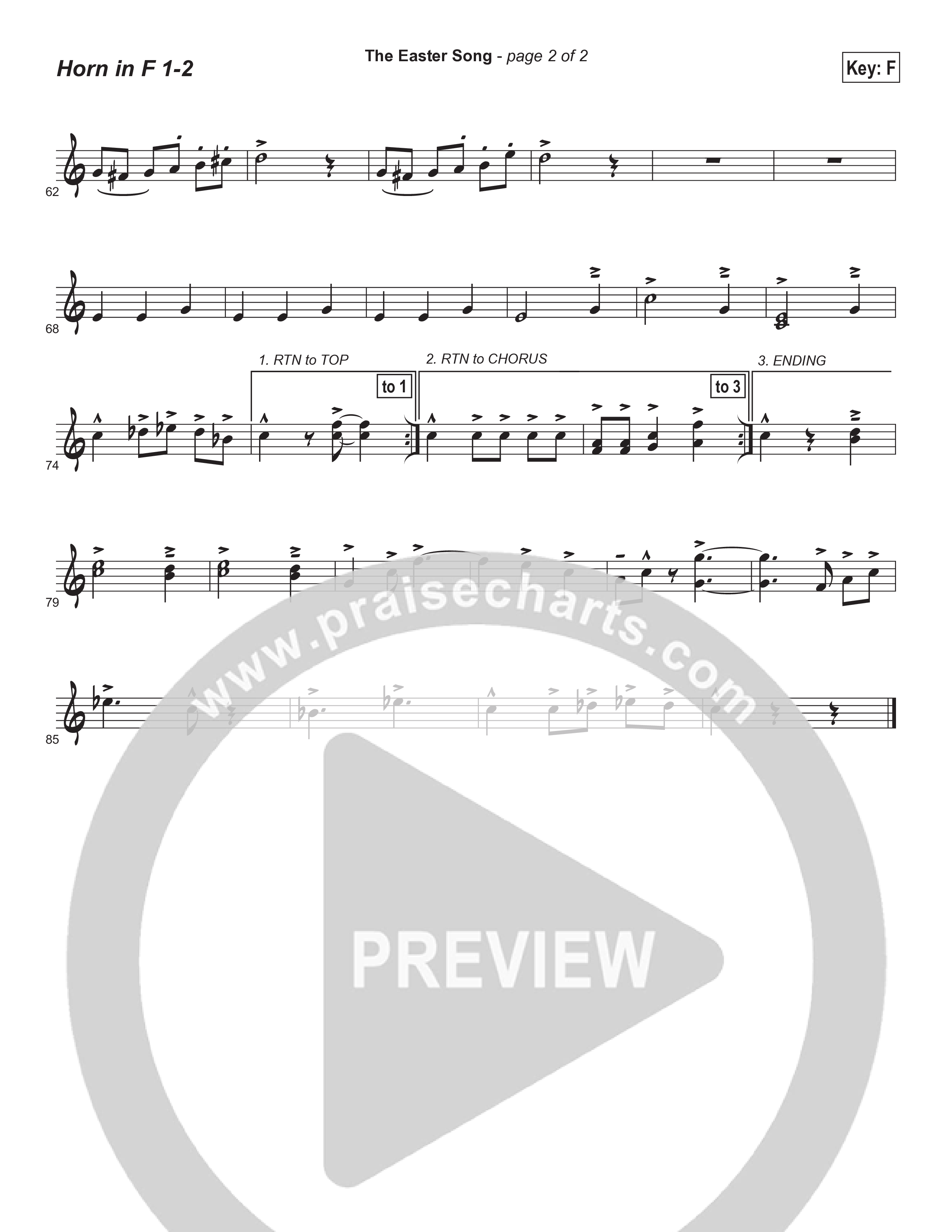 Easter Song (Instrumental) French Horn 1/2 (Brad Henderson)