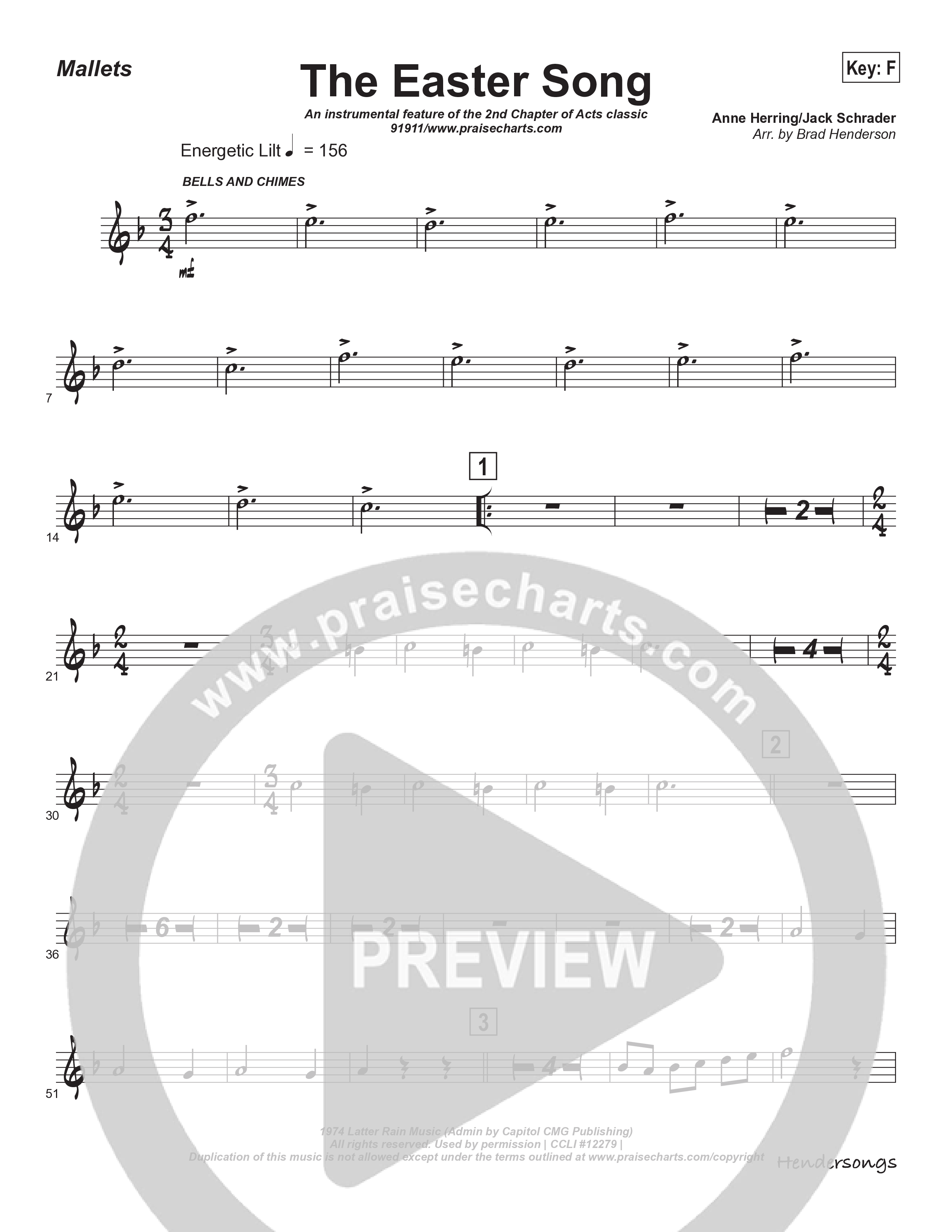 Easter Song (Instrumental) Mallets (Brad Henderson)
