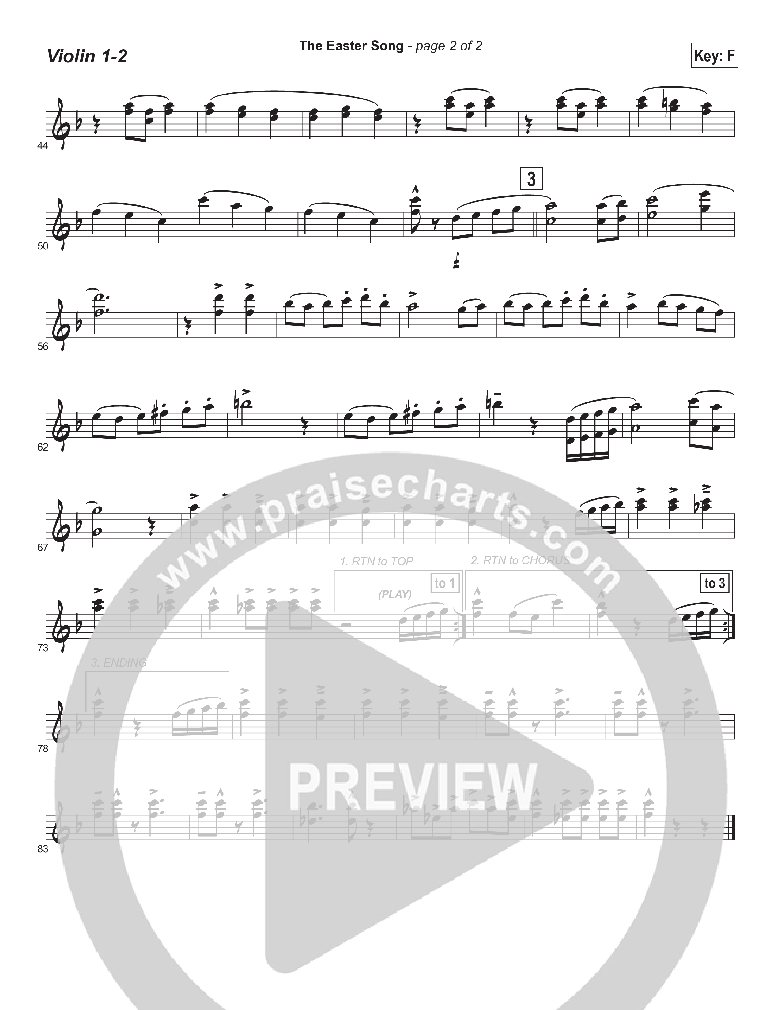 Easter Song (Instrumental) String Pack (Brad Henderson)