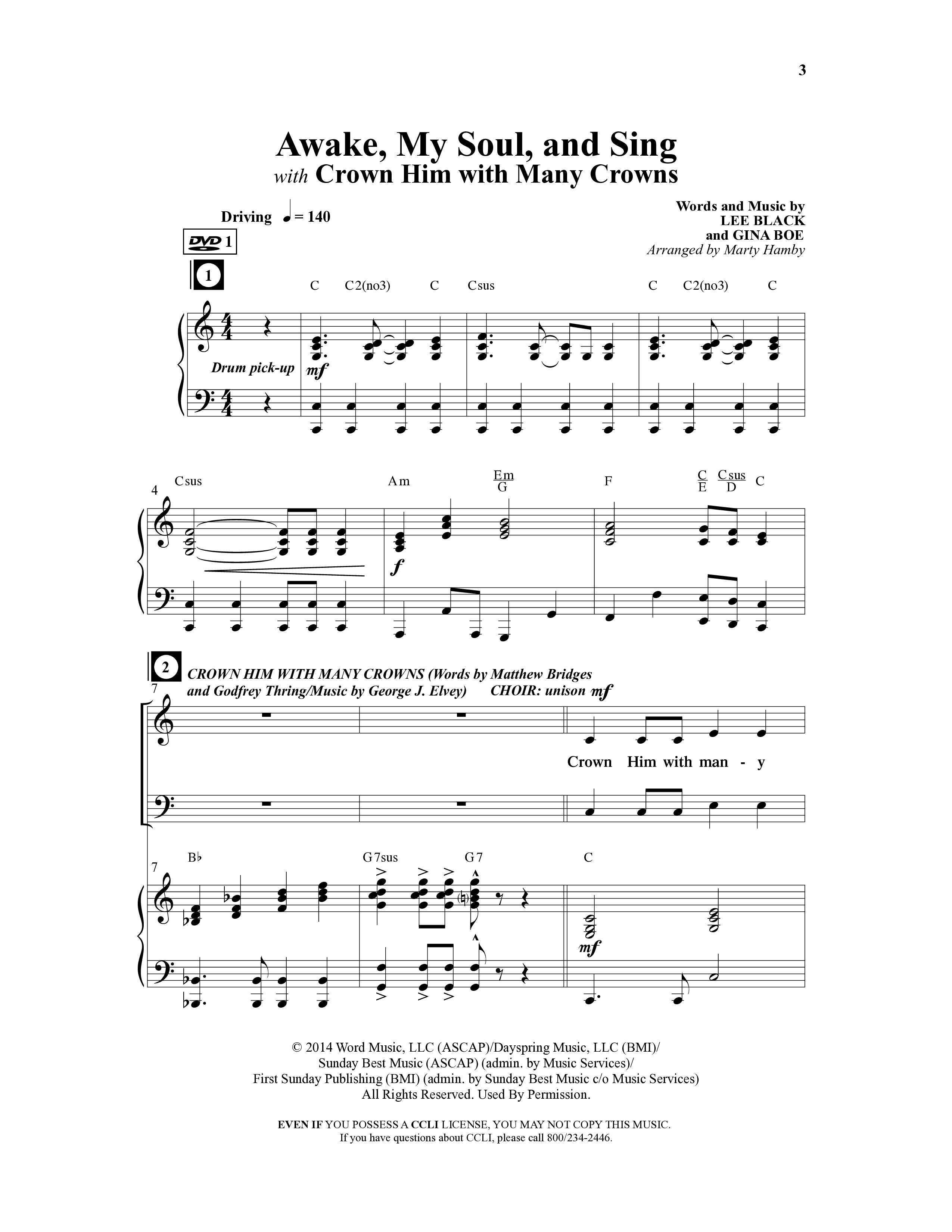 Crown Him (9 Song Choral Collection) Choral Book (Word Music Choral / Arr. Marty Hamby)