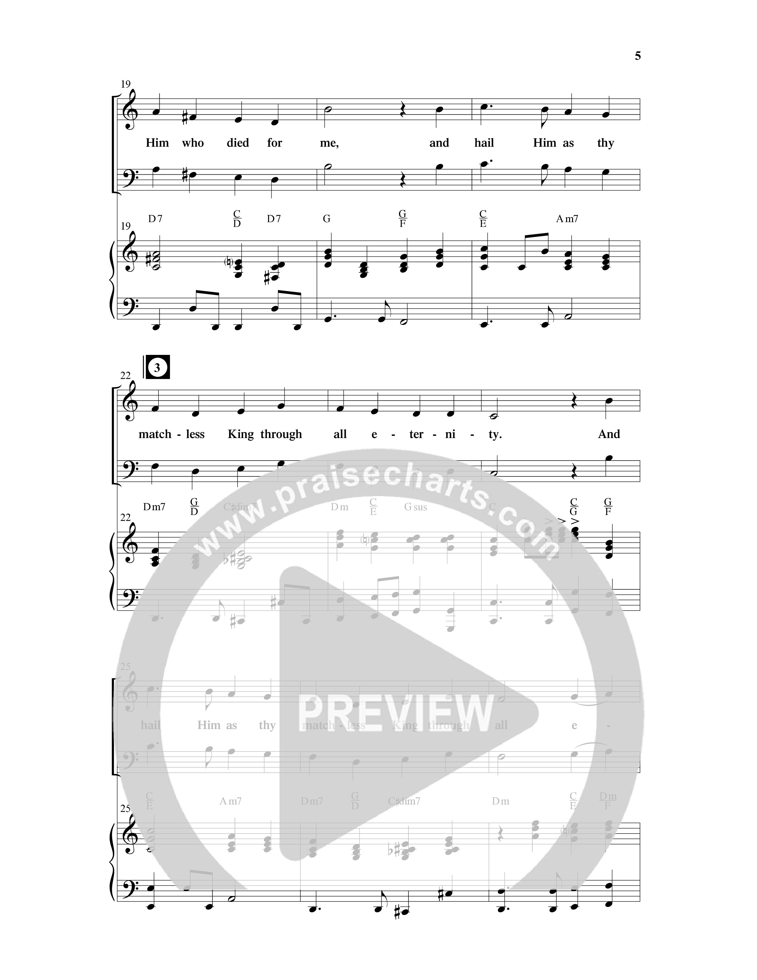 Crown Him (9 Song Choral Collection) Song 1 (Piano SATB) (Word Music Choral / Arr. Marty Hamby)