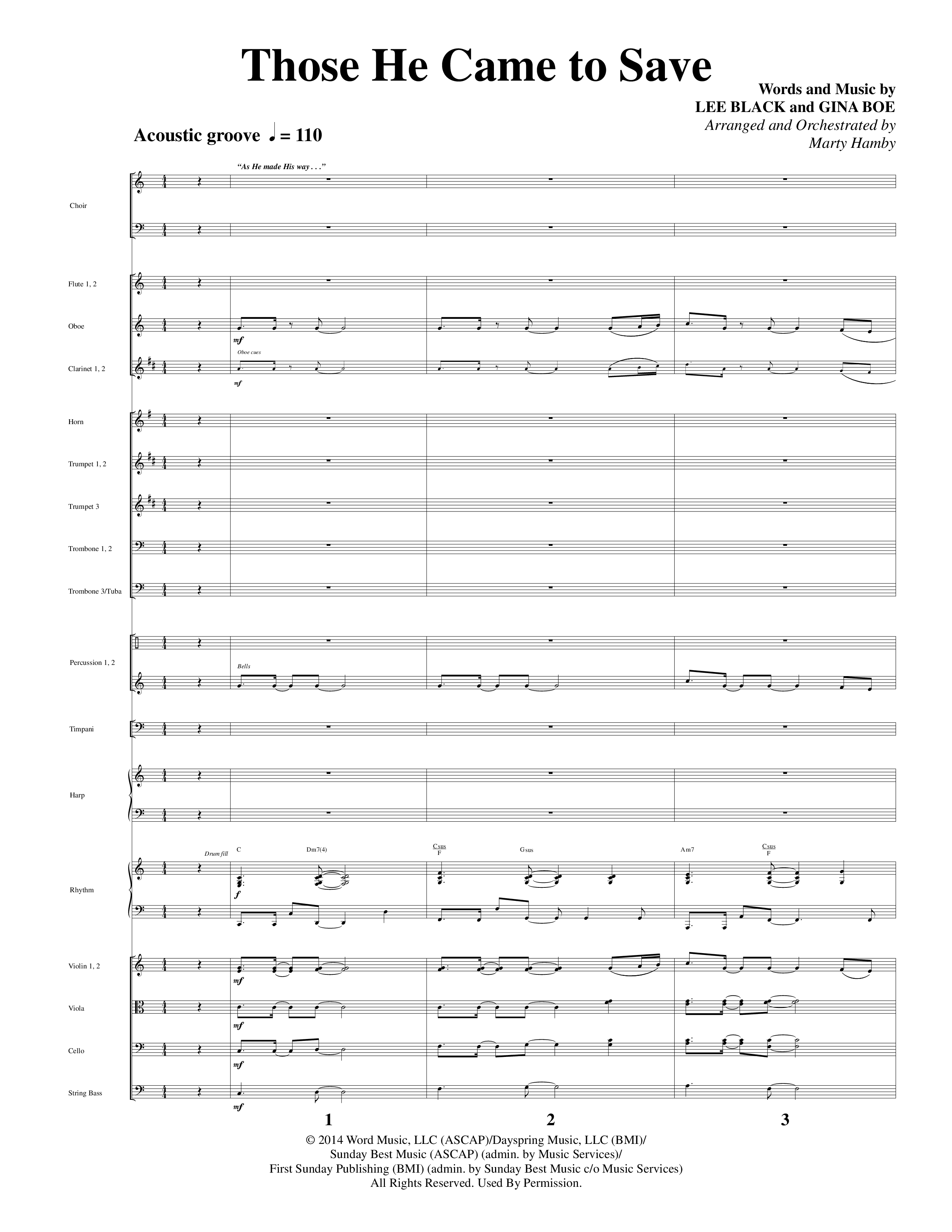 Crown Him (9 Song Choral Collection) Song 3 (Orchestration) (Word Music Choral / Arr. Marty Hamby)