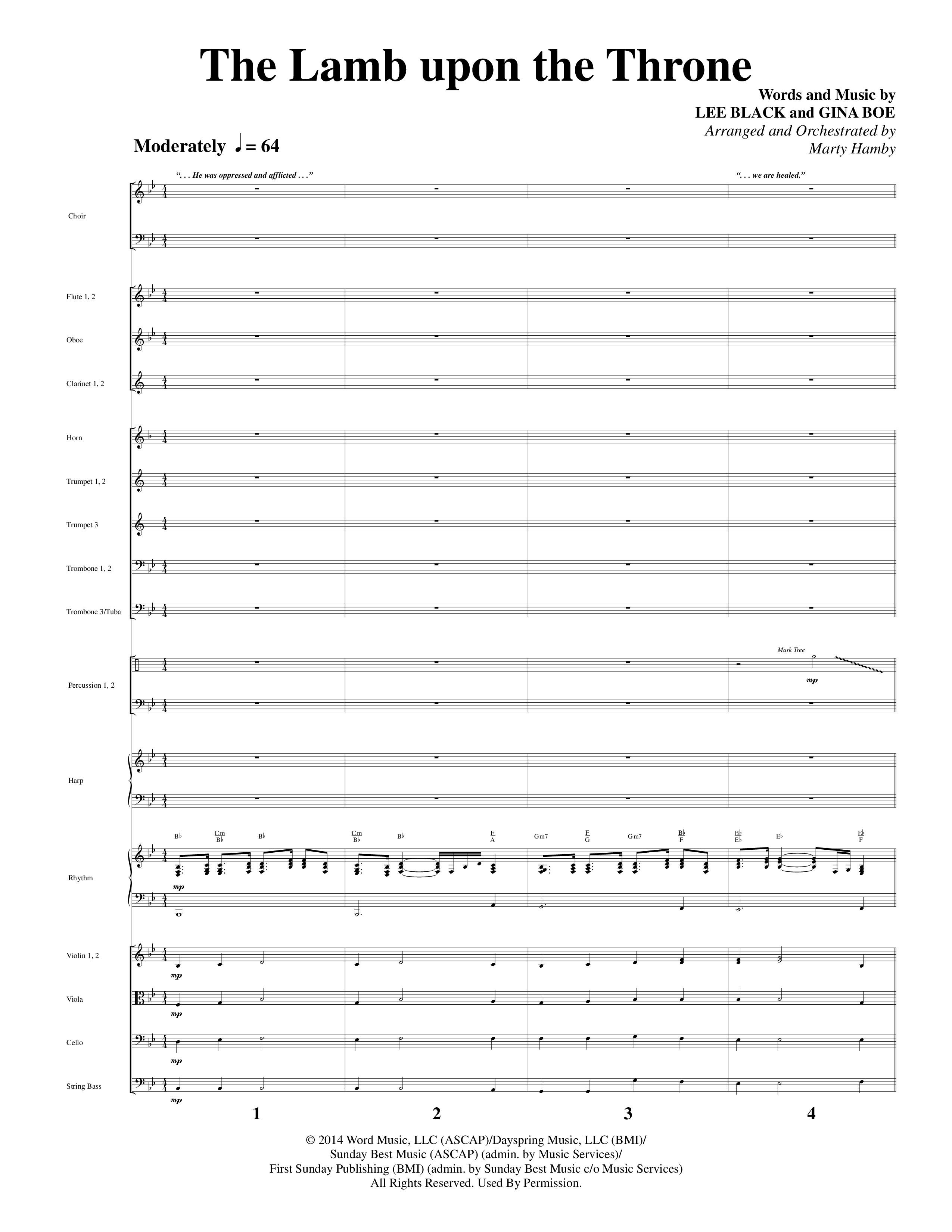 Crown Him (9 Song Choral Collection) Song 5 (Orchestration) (Word Music Choral / Arr. Marty Hamby)