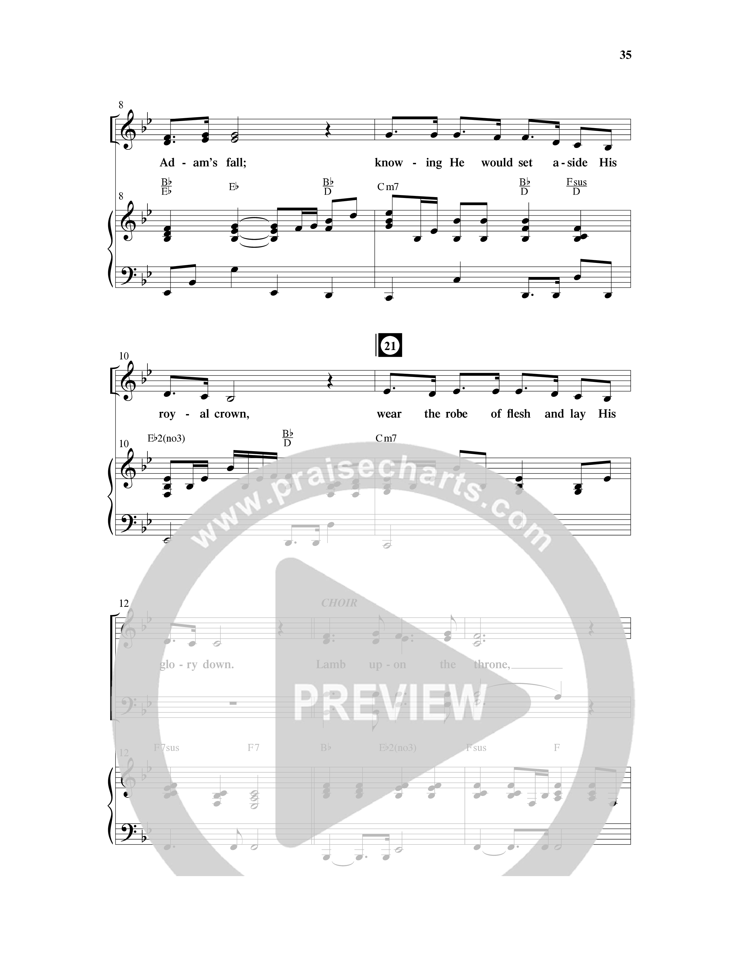 Crown Him (9 Song Choral Collection) Song 5 (Piano SATB) (Word Music Choral / Arr. Marty Hamby)