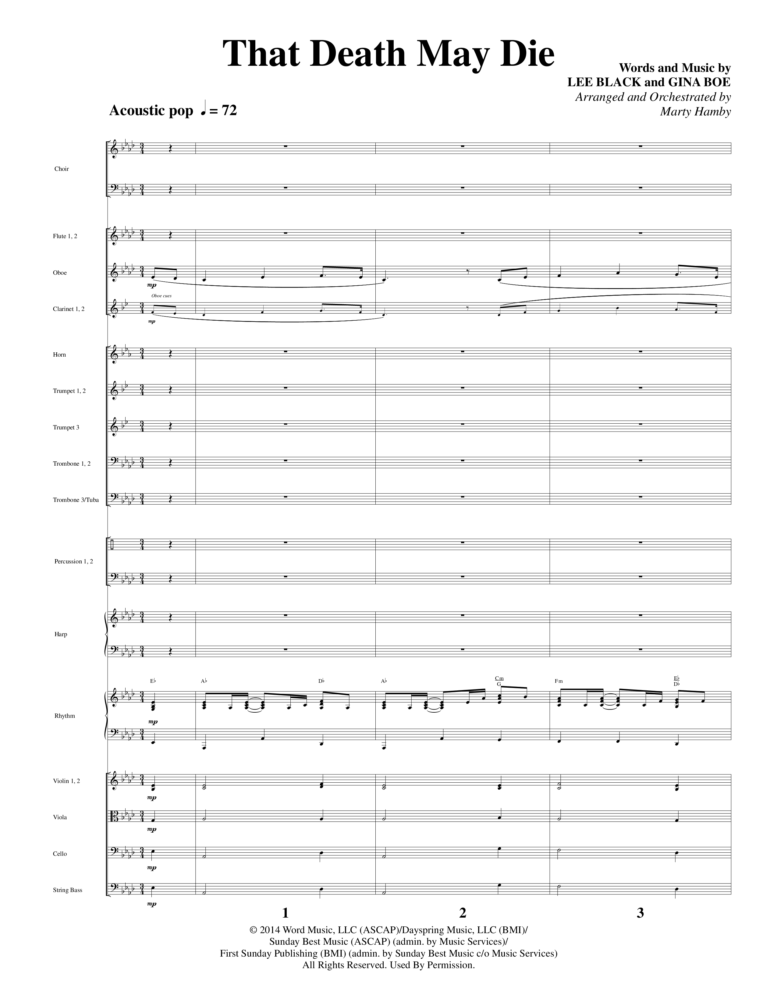 Crown Him (9 Song Choral Collection) Song 6 (Orchestration) (Word Music Choral / Arr. Marty Hamby)