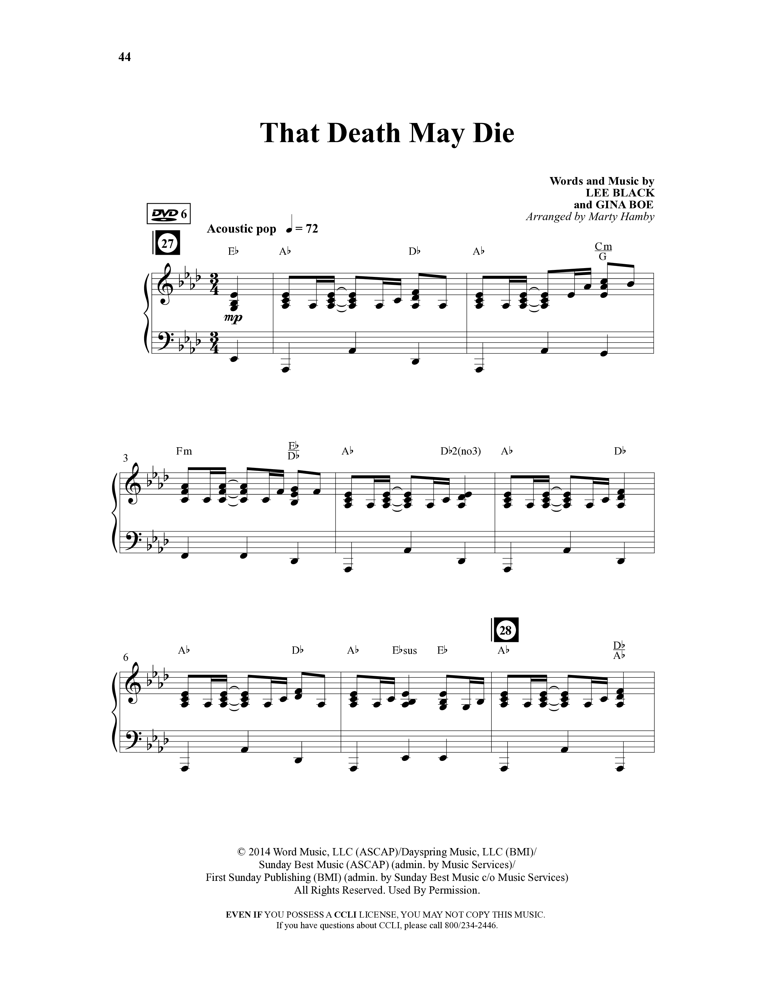 Crown Him (9 Song Choral Collection) Song 6 (Piano SATB) (Word Music Choral / Arr. Marty Hamby)