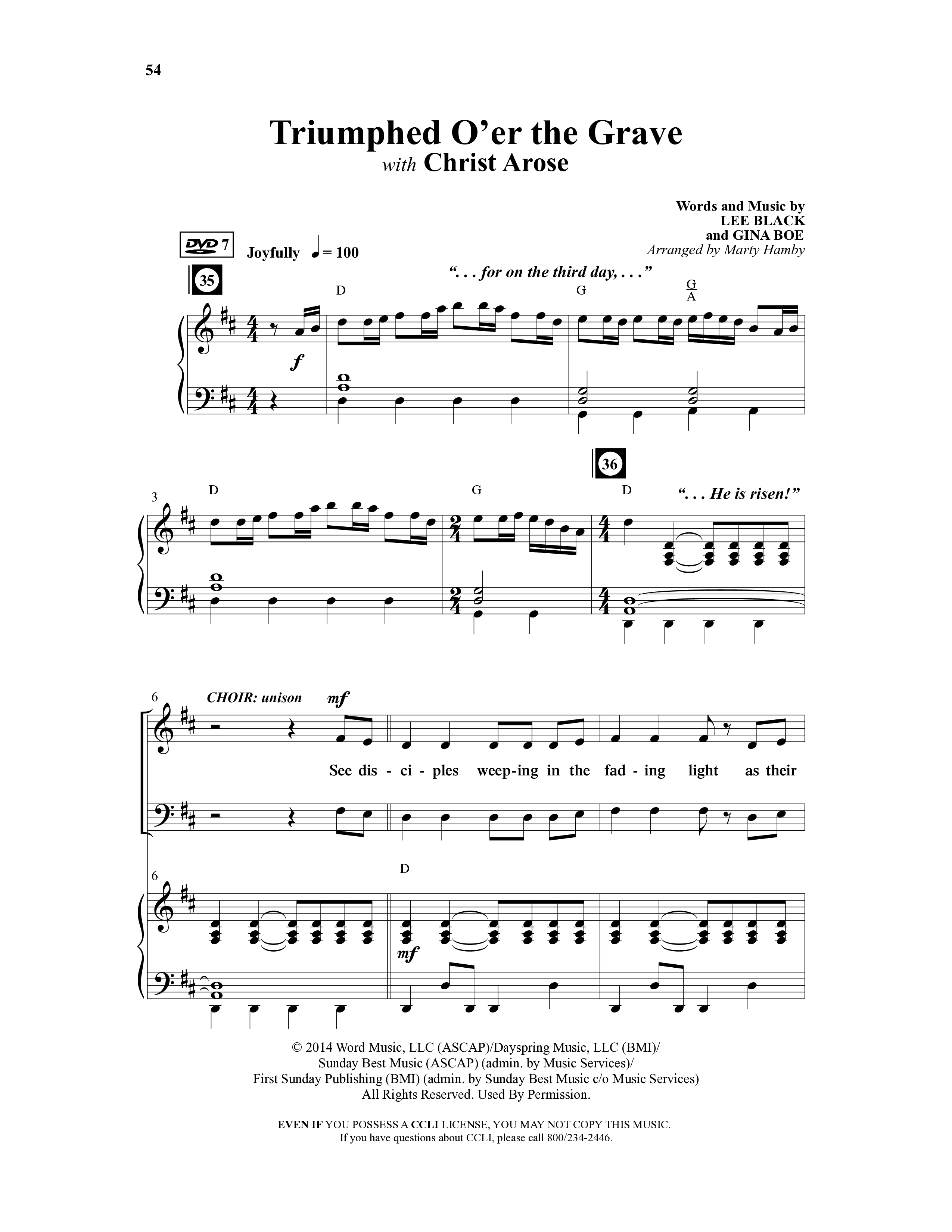 Crown Him (9 Song Choral Collection) Song 7 (Piano SATB) (Word Music Choral / Arr. Marty Hamby)