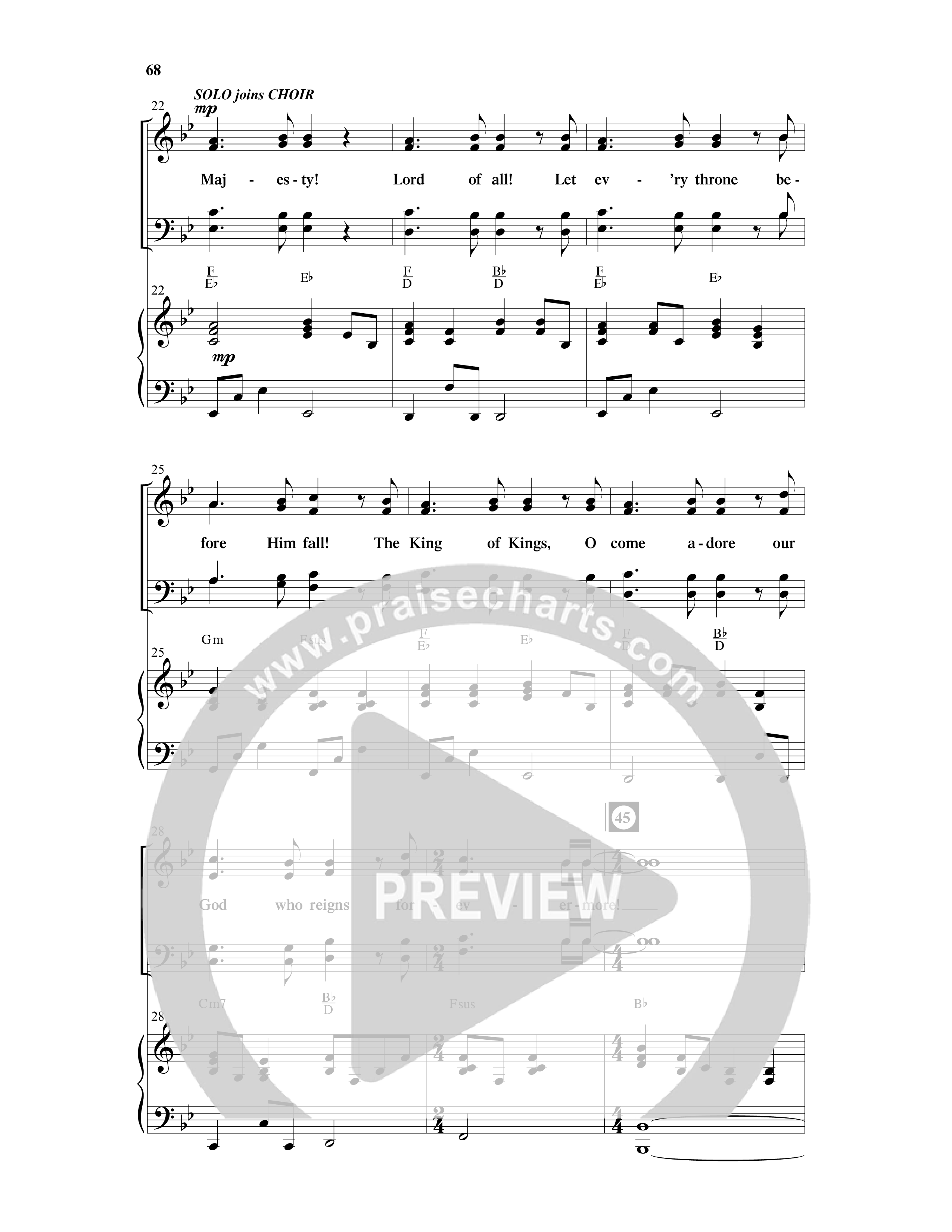 Crown Him (9 Song Choral Collection) Song 8 (Piano SATB) (Word Music Choral / Arr. Marty Hamby)