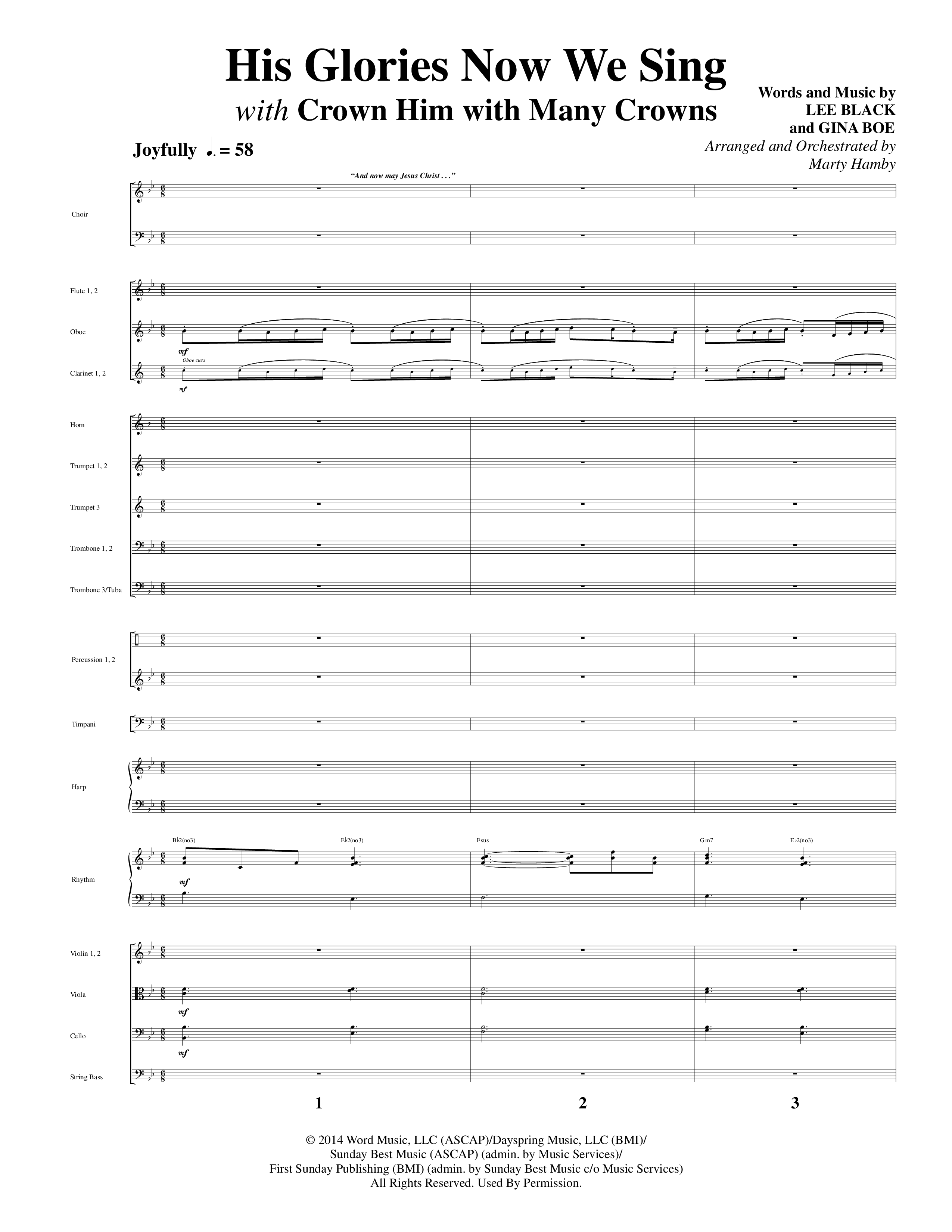 Crown Him (9 Song Choral Collection) Song 9 (Orchestration) (Word Music Choral / Arr. Marty Hamby)