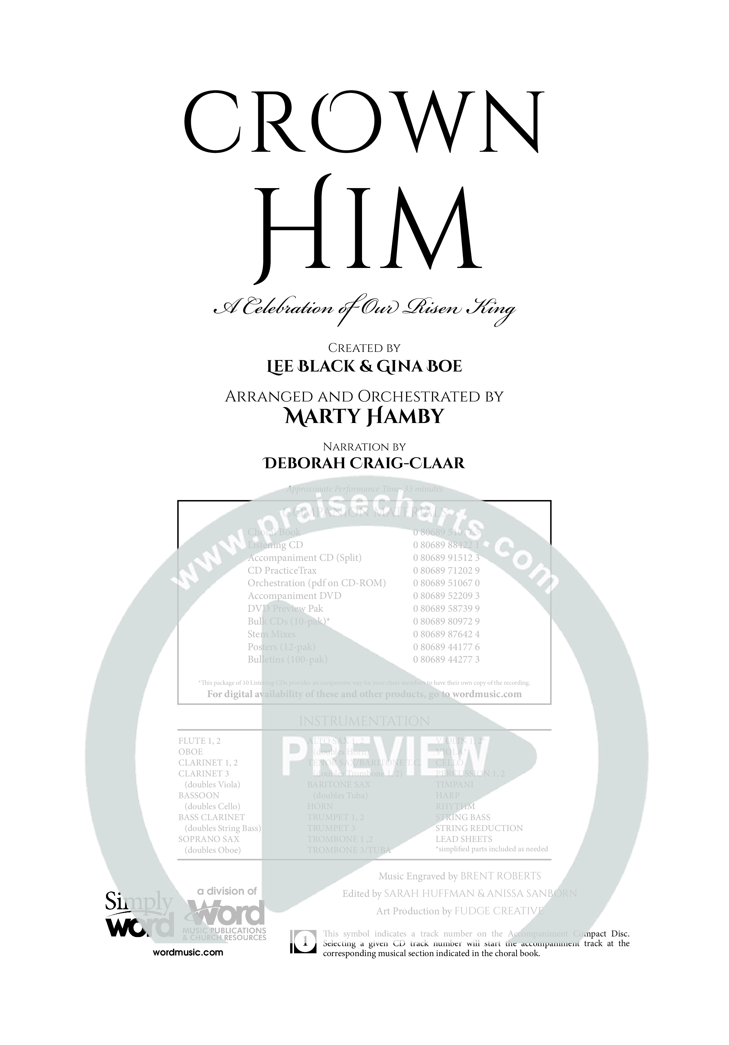 Crown Him (9 Song Choral Collection) Choral Book (Word Music Choral / Arr. Marty Hamby)