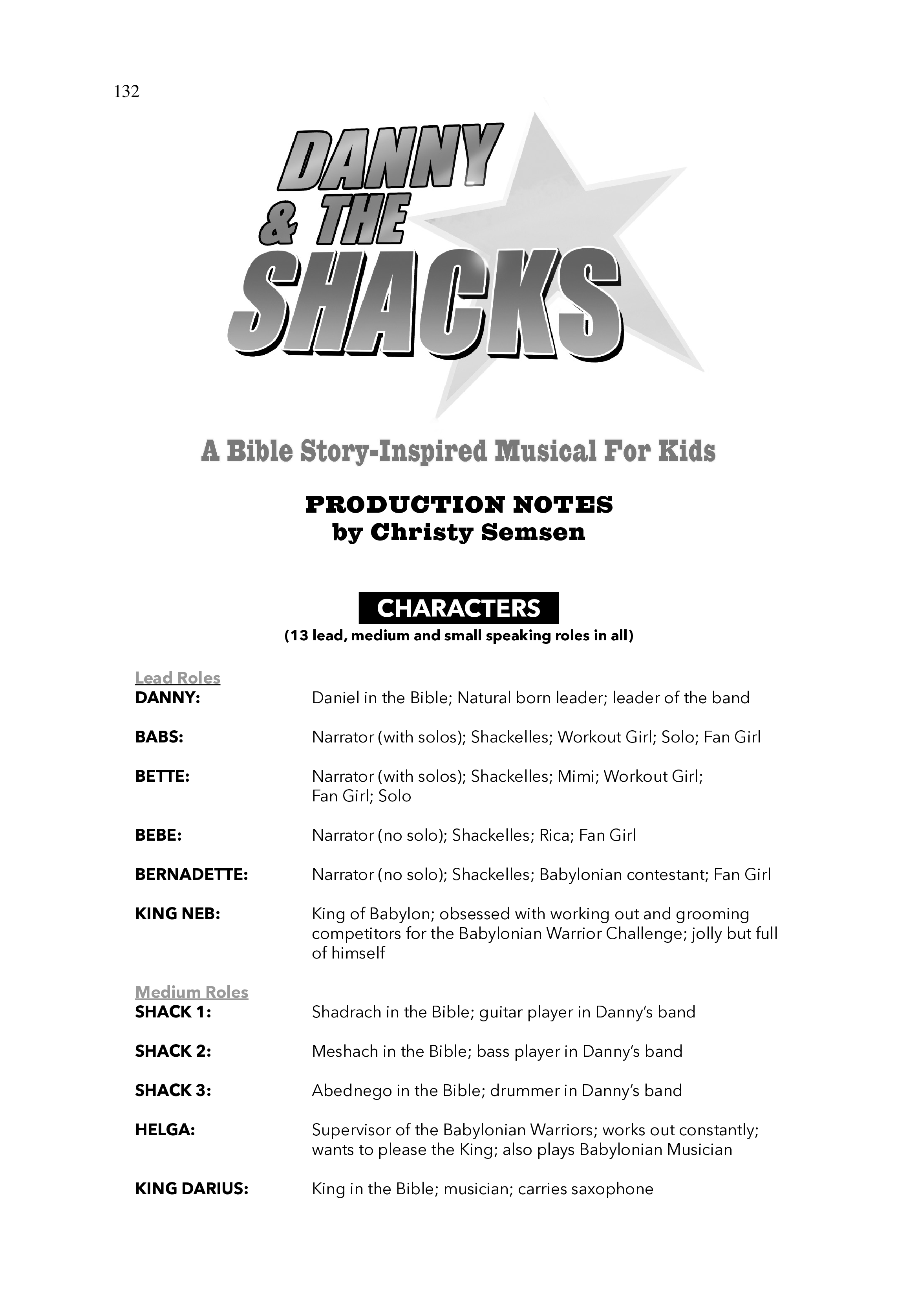 Danny & The Shacks (12 Song Choral Collection) Song 13 (Piano SATB) (WordKidz / Arr. Daniel Semsen)