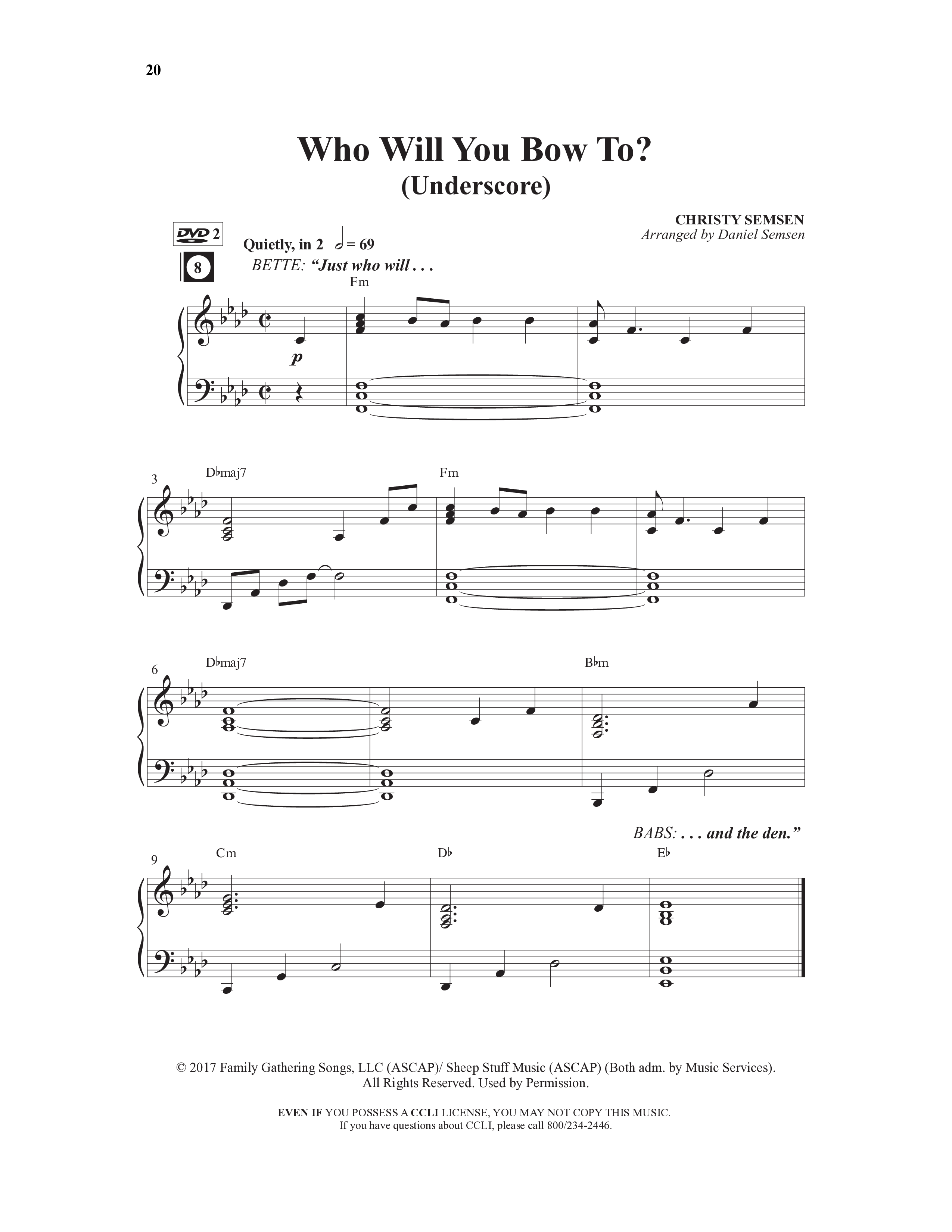 Danny & The Shacks (12 Song Choral Collection) Song 2 (Piano SATB) (WordKidz / Arr. Daniel Semsen)