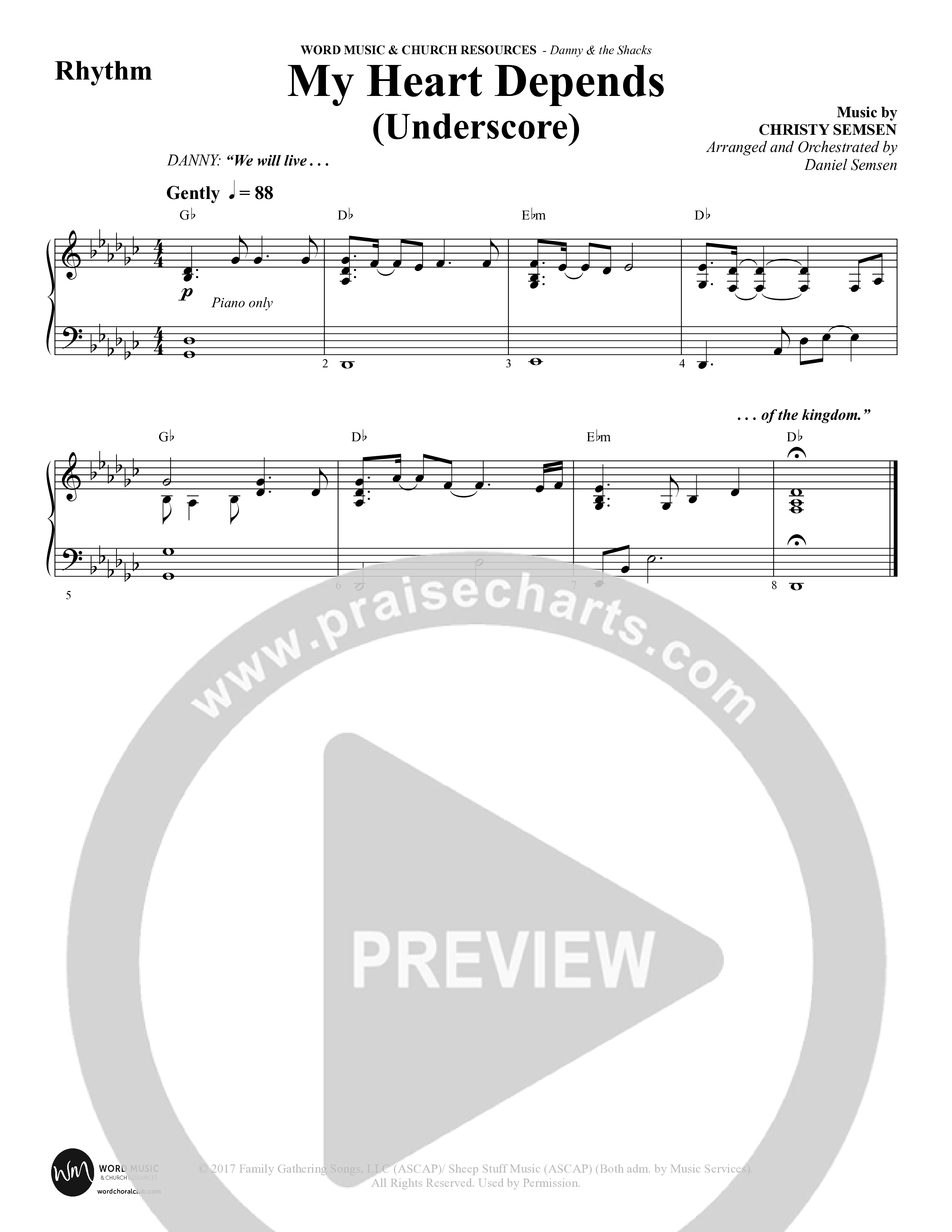 Danny & The Shacks (12 Song Choral Collection) Song 3 (Orchestration) (WordKidz / Arr. Daniel Semsen)