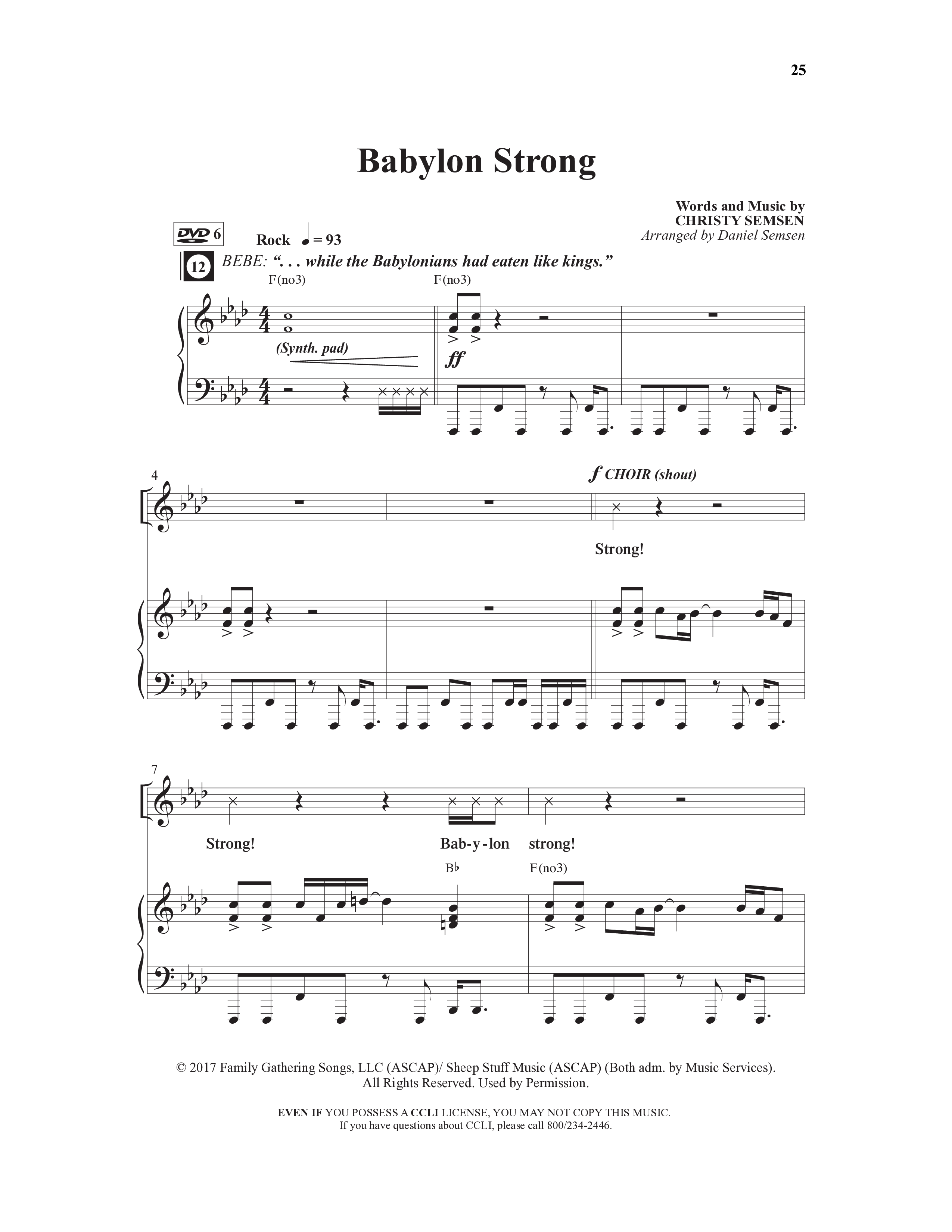 Danny & The Shacks (12 Song Choral Collection) Song 3 (Piano SATB) (WordKidz / Arr. Daniel Semsen)