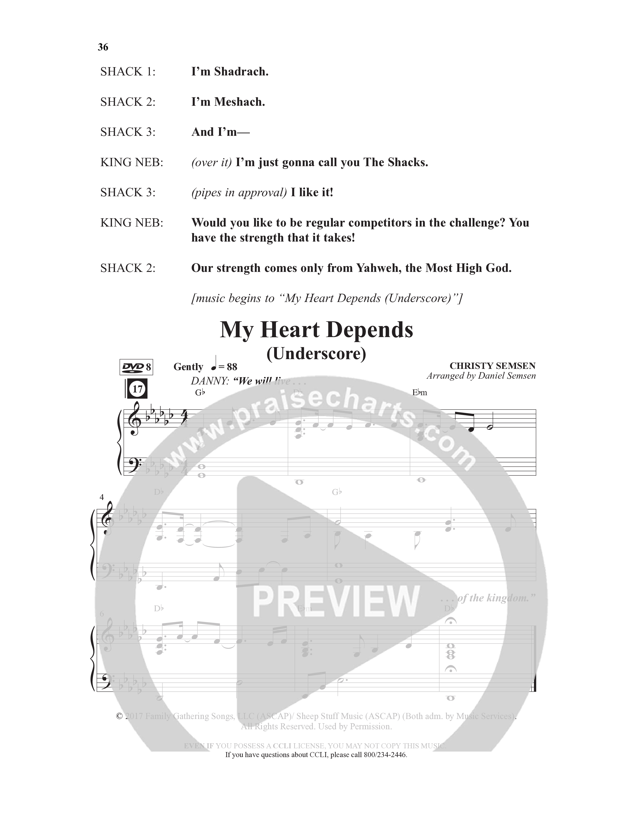 Danny & The Shacks (12 Song Choral Collection) Song 4 (Piano SATB) (WordKidz / Arr. Daniel Semsen)