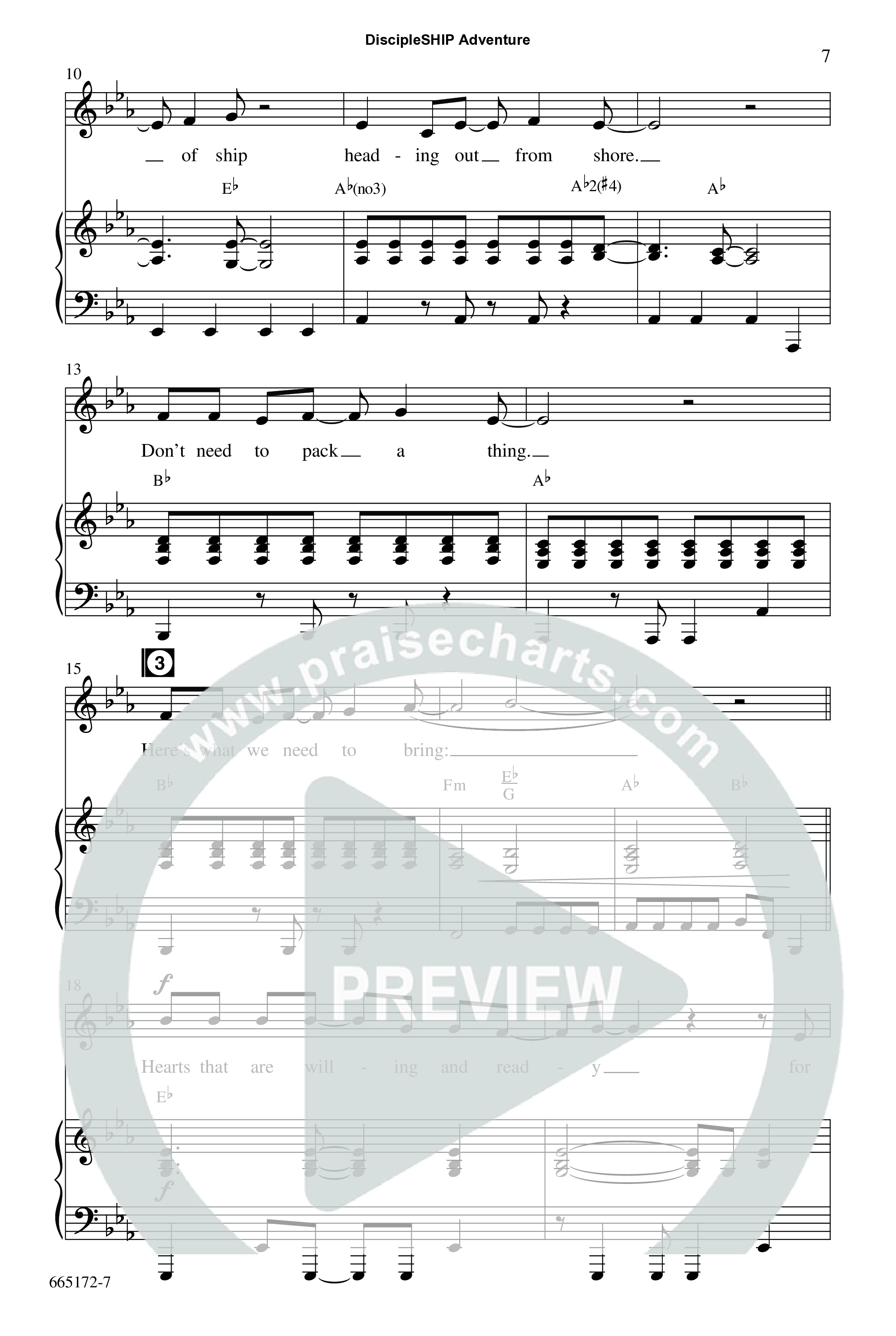 DiscipleSHIP Adventures (7 Song Choral Collection) Song 2 (Piano SATB) (WordKidz)