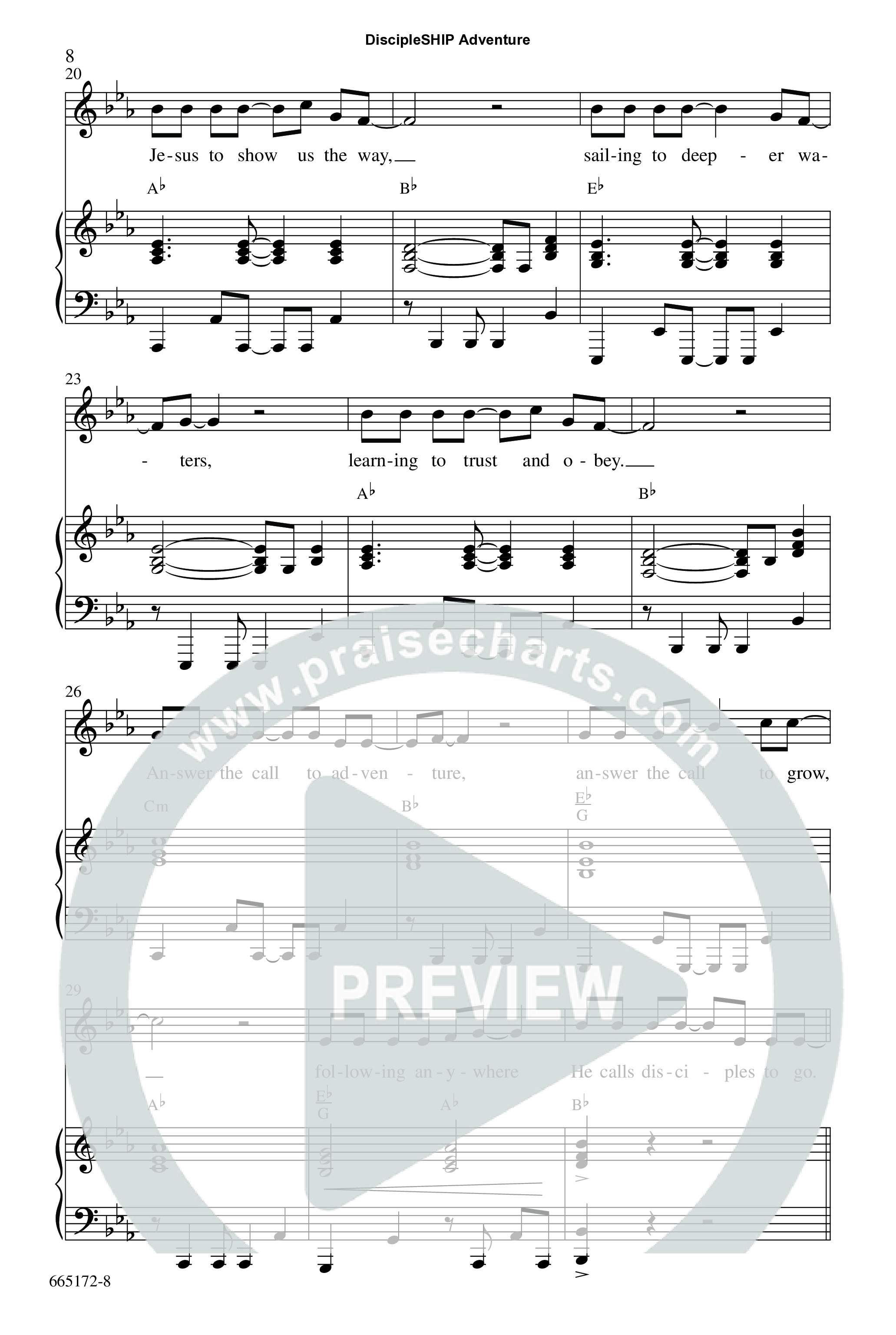 DiscipleSHIP Adventures (7 Song Choral Collection) Song 2 (Piano SATB) (WordKidz)