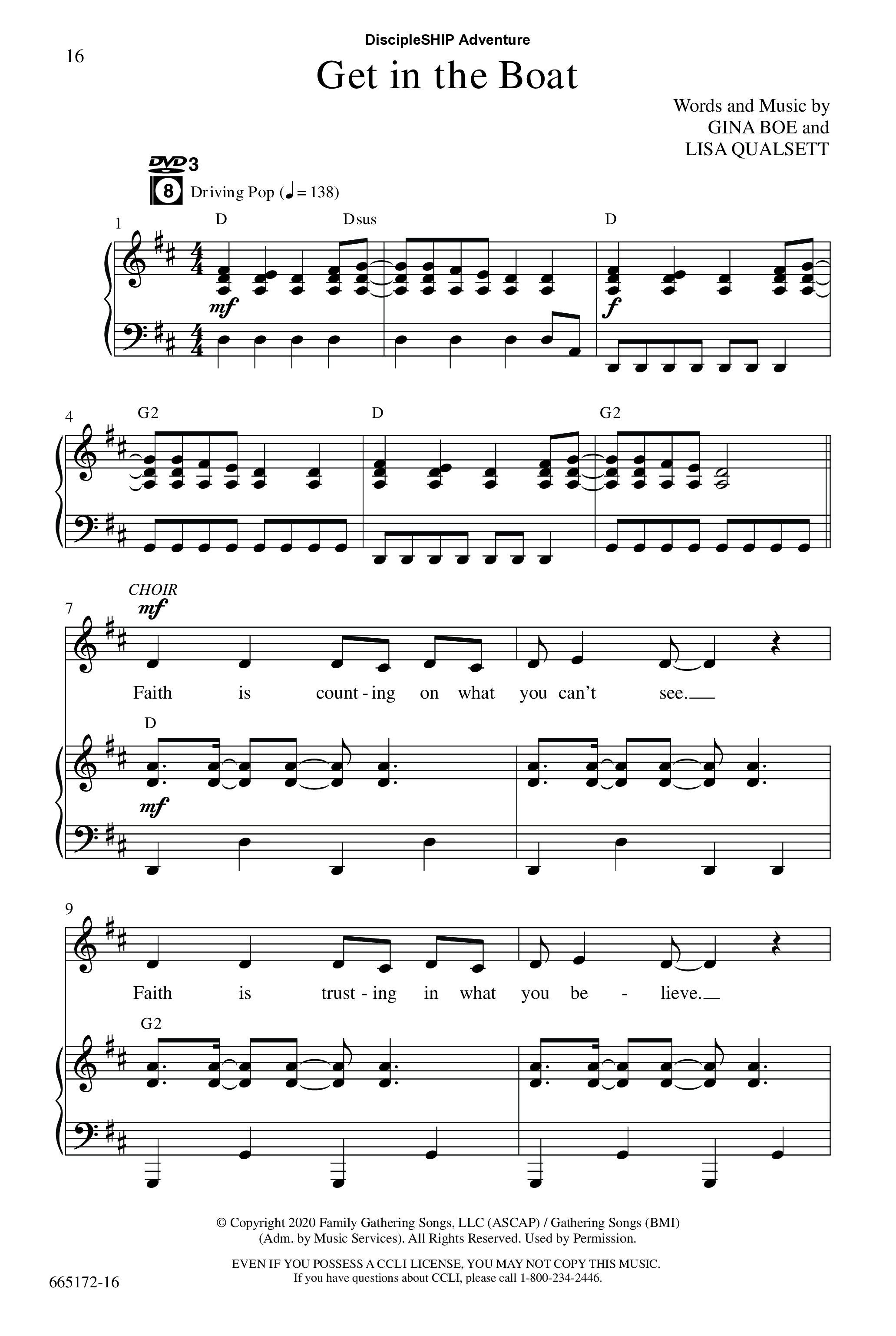 DiscipleSHIP Adventures (7 Song Choral Collection) Song 3 (Piano SATB) (WordKidz)