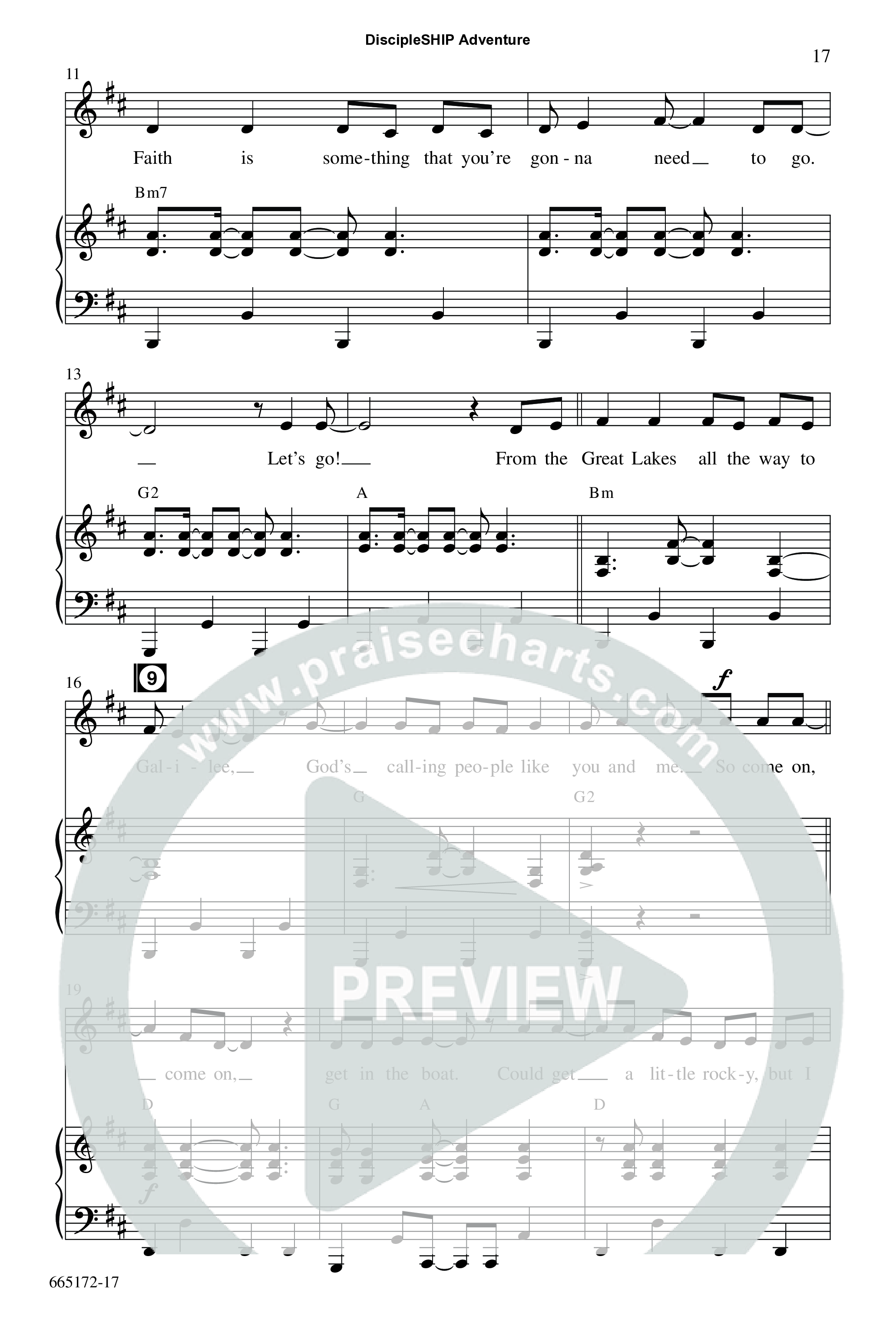 DiscipleSHIP Adventures (7 Song Choral Collection) Song 3 (Piano SATB) (WordKidz)