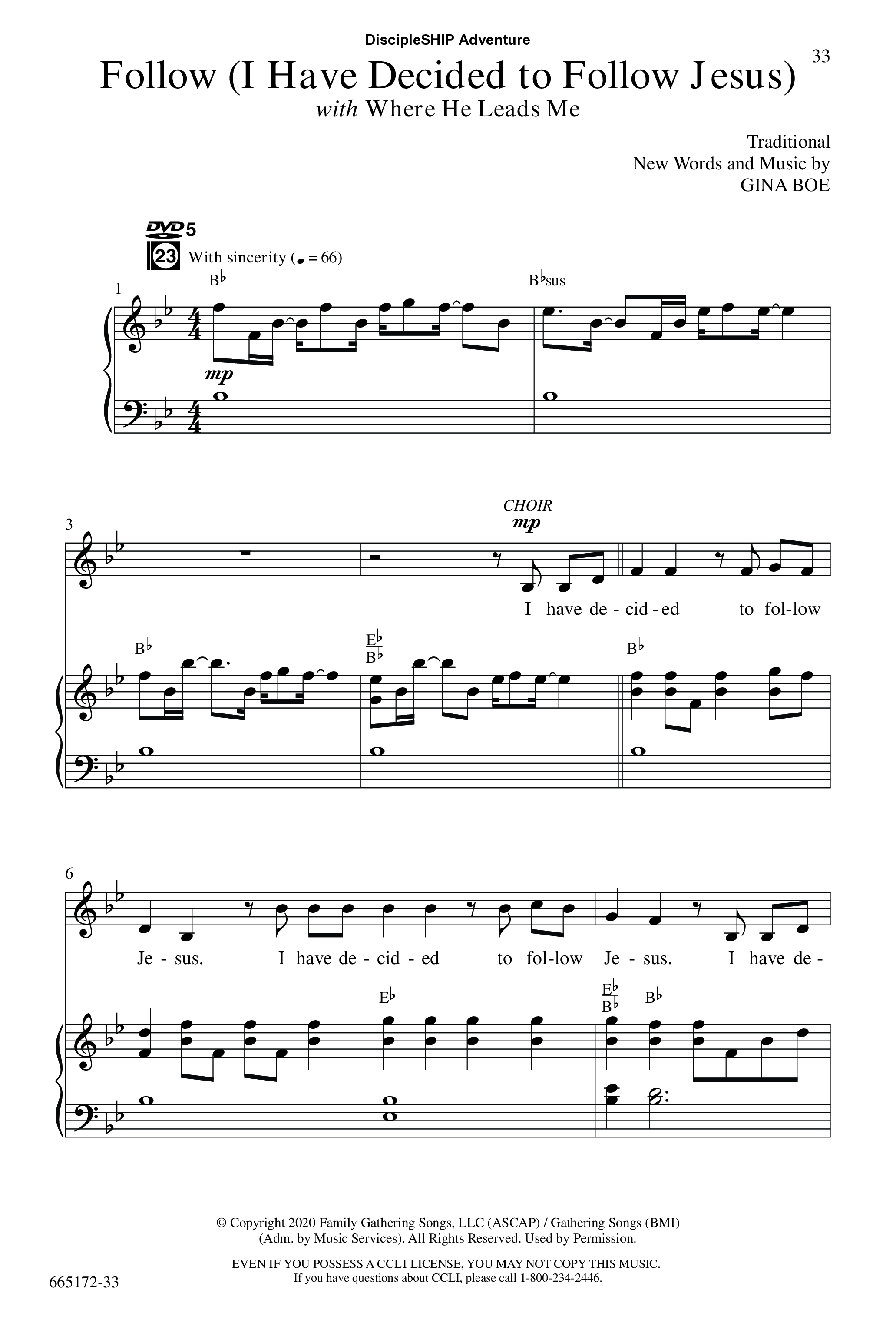 DiscipleSHIP Adventures (7 Song Choral Collection) Song 5 (Piano SATB) (WordKidz)
