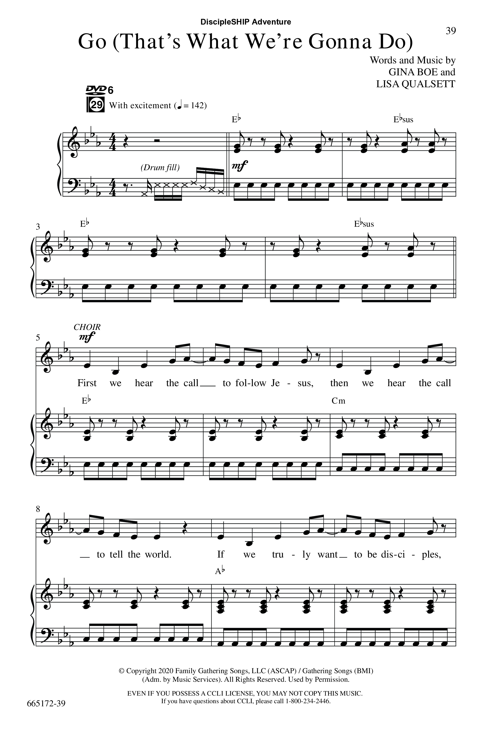 DiscipleSHIP Adventures (7 Song Choral Collection) Song 6 (Piano SATB) (WordKidz)