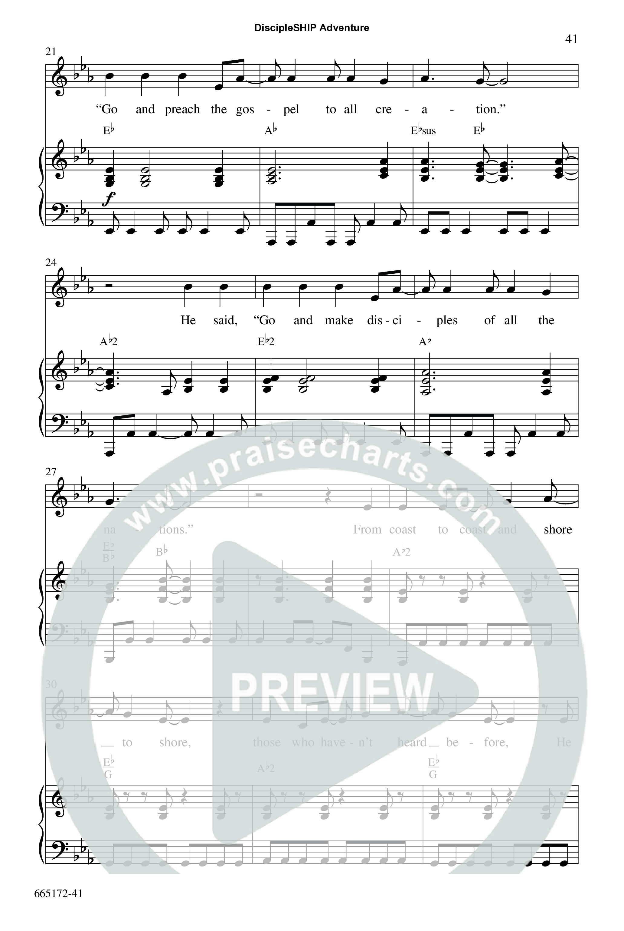 DiscipleSHIP Adventures (7 Song Choral Collection) Song 6 (Piano SATB) (WordKidz)